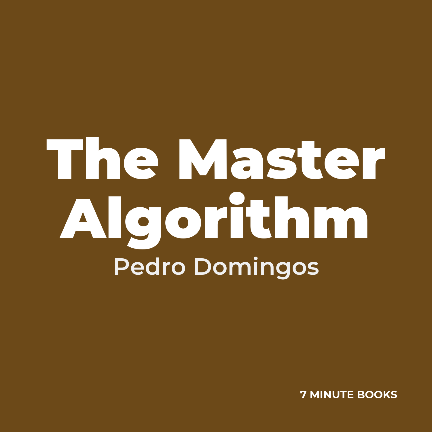 The Master Algorithm cover
