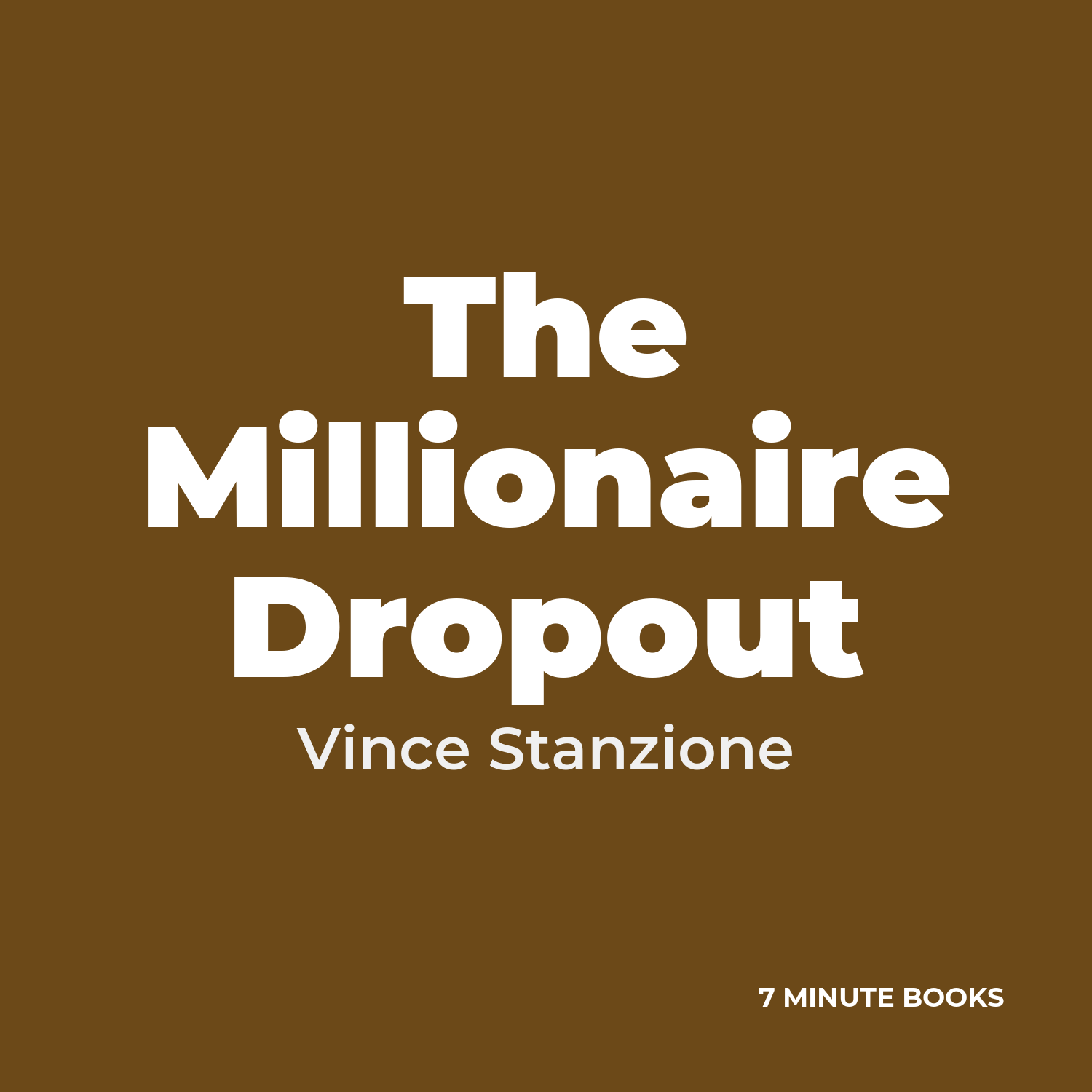The Millionaire Dropout cover