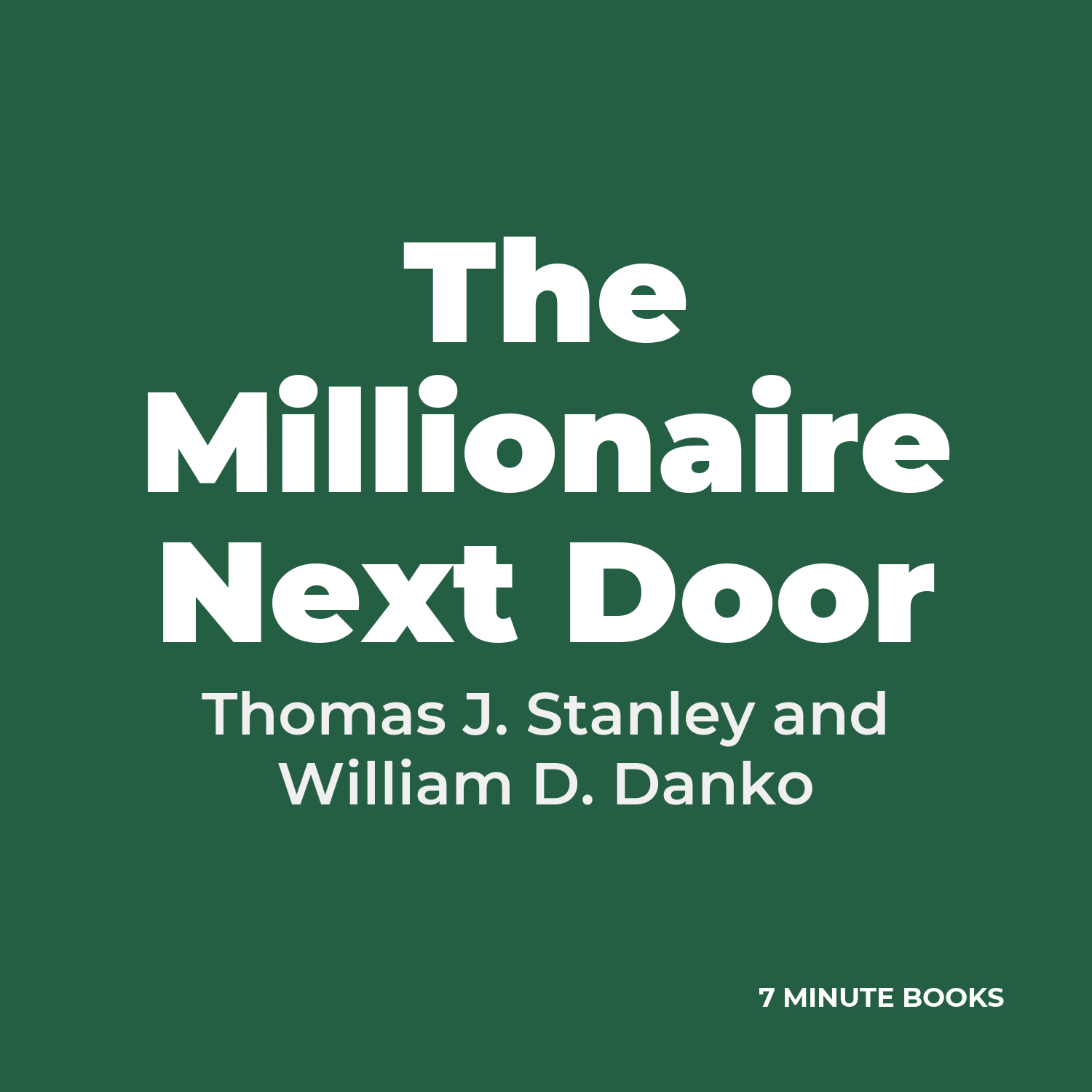 The Millionaire Next Door cover