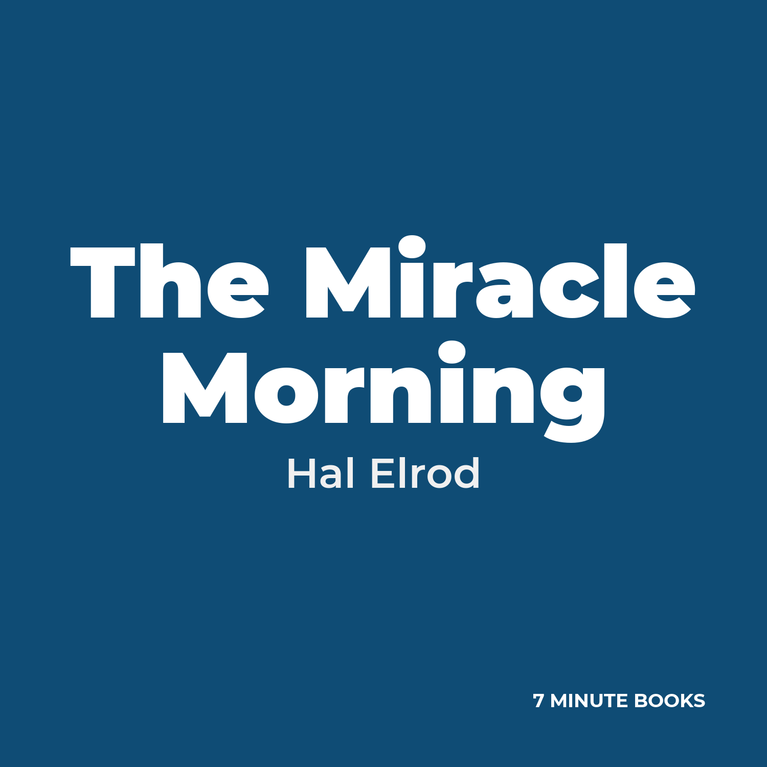 The Miracle Morning cover