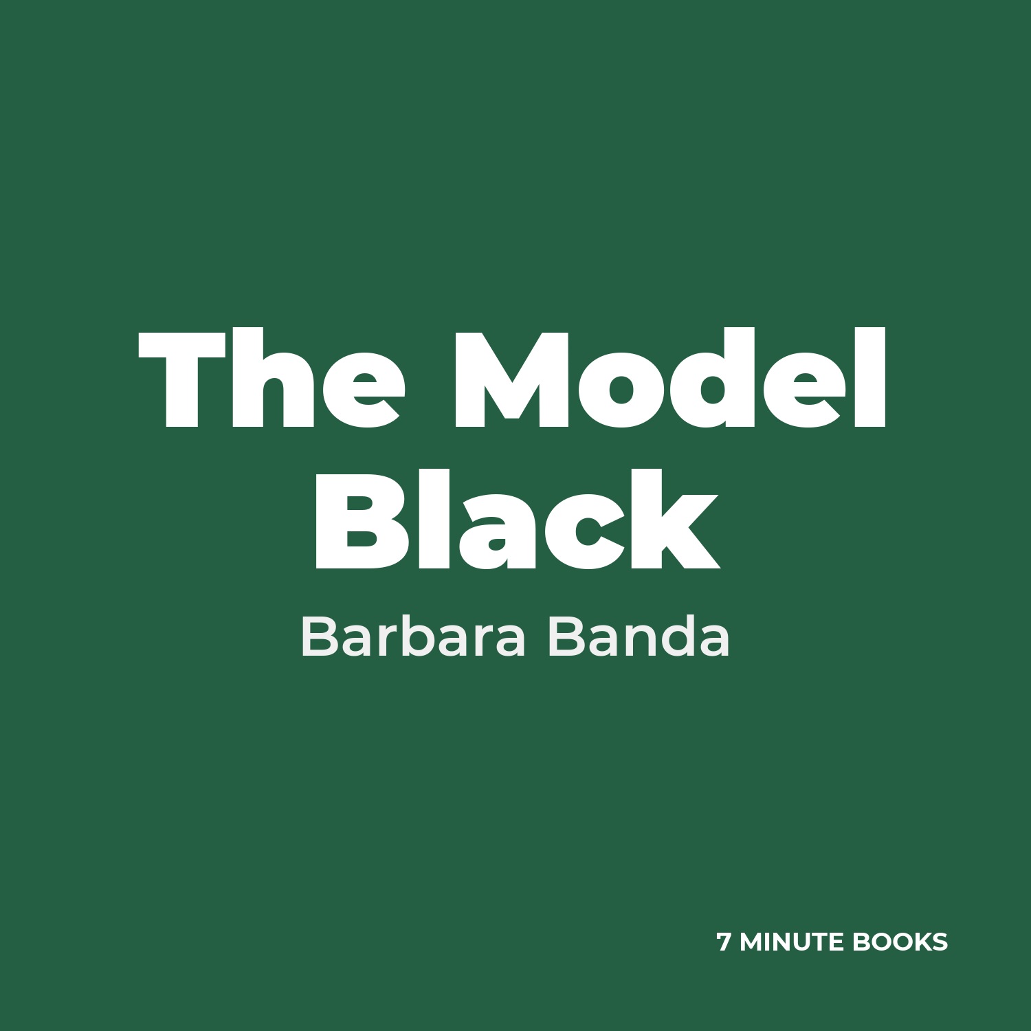 The Model Black cover
