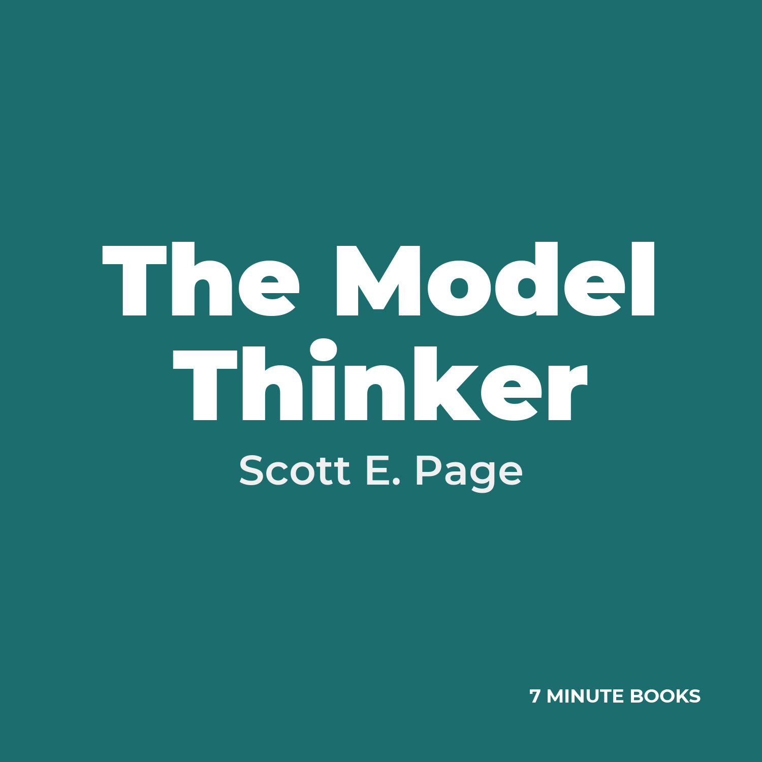 The Model Thinker cover