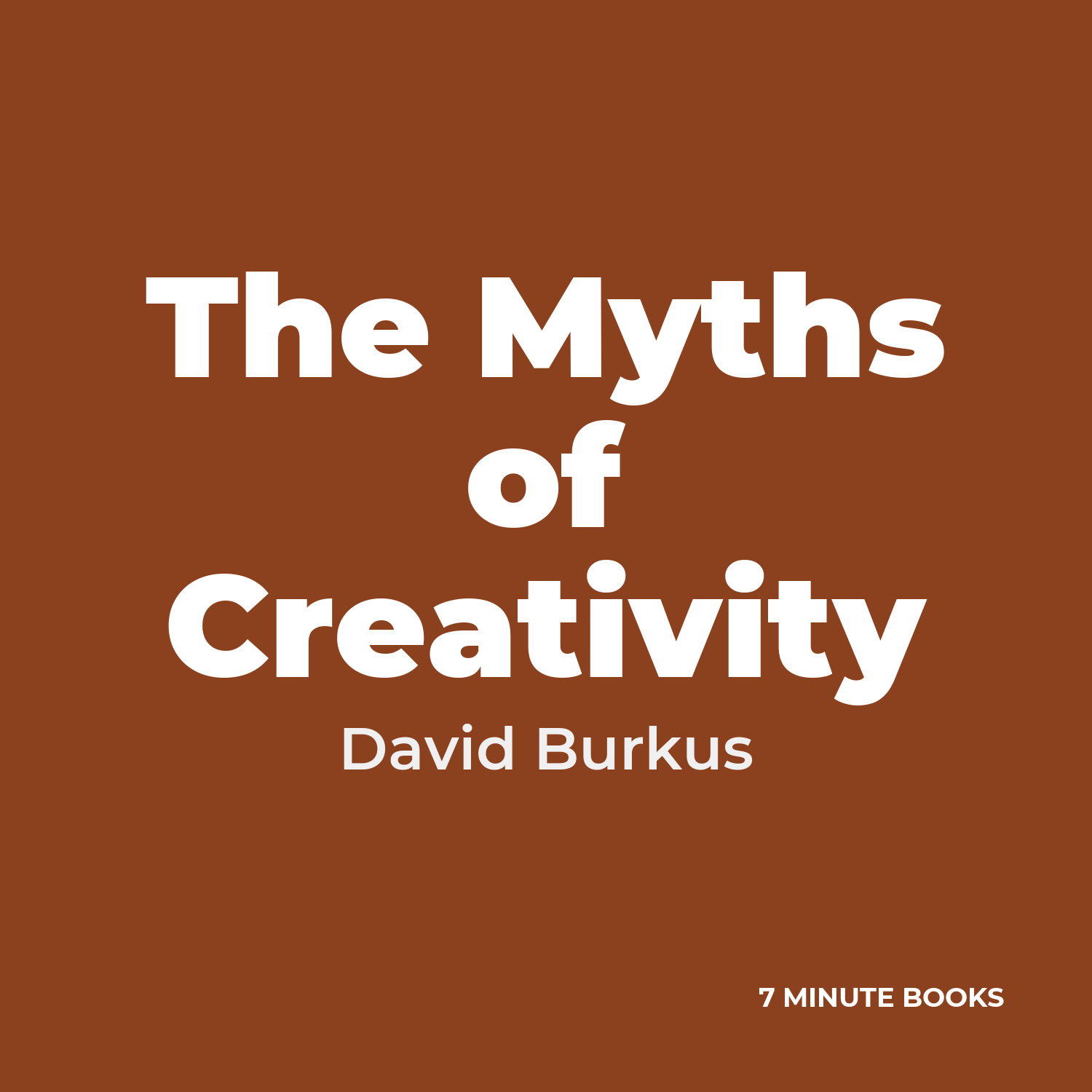 The Myths of Creativity cover