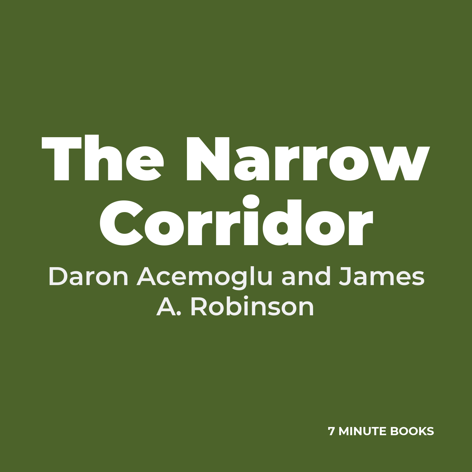 The Narrow Corridor cover