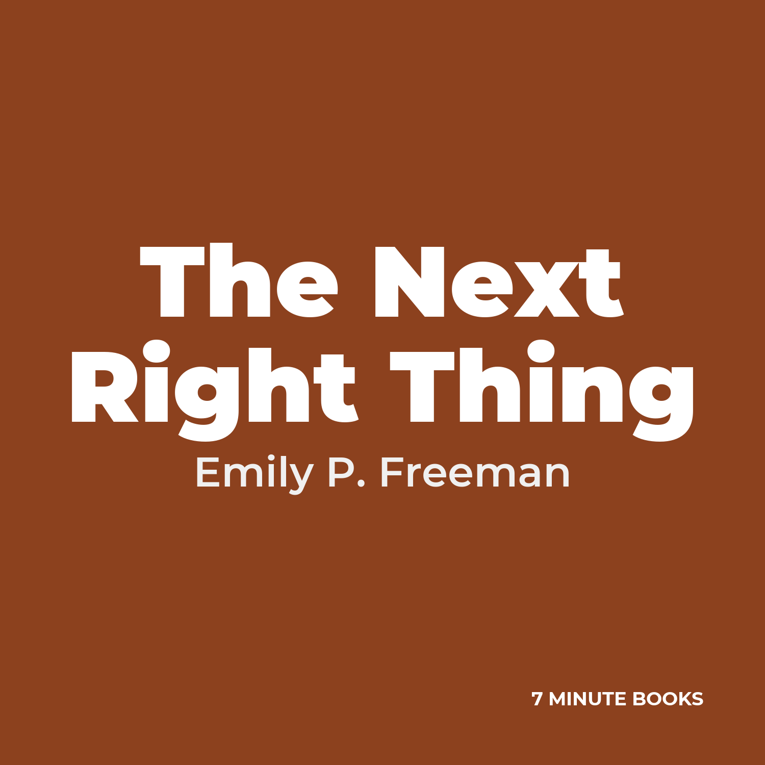 The Next Right Thing cover