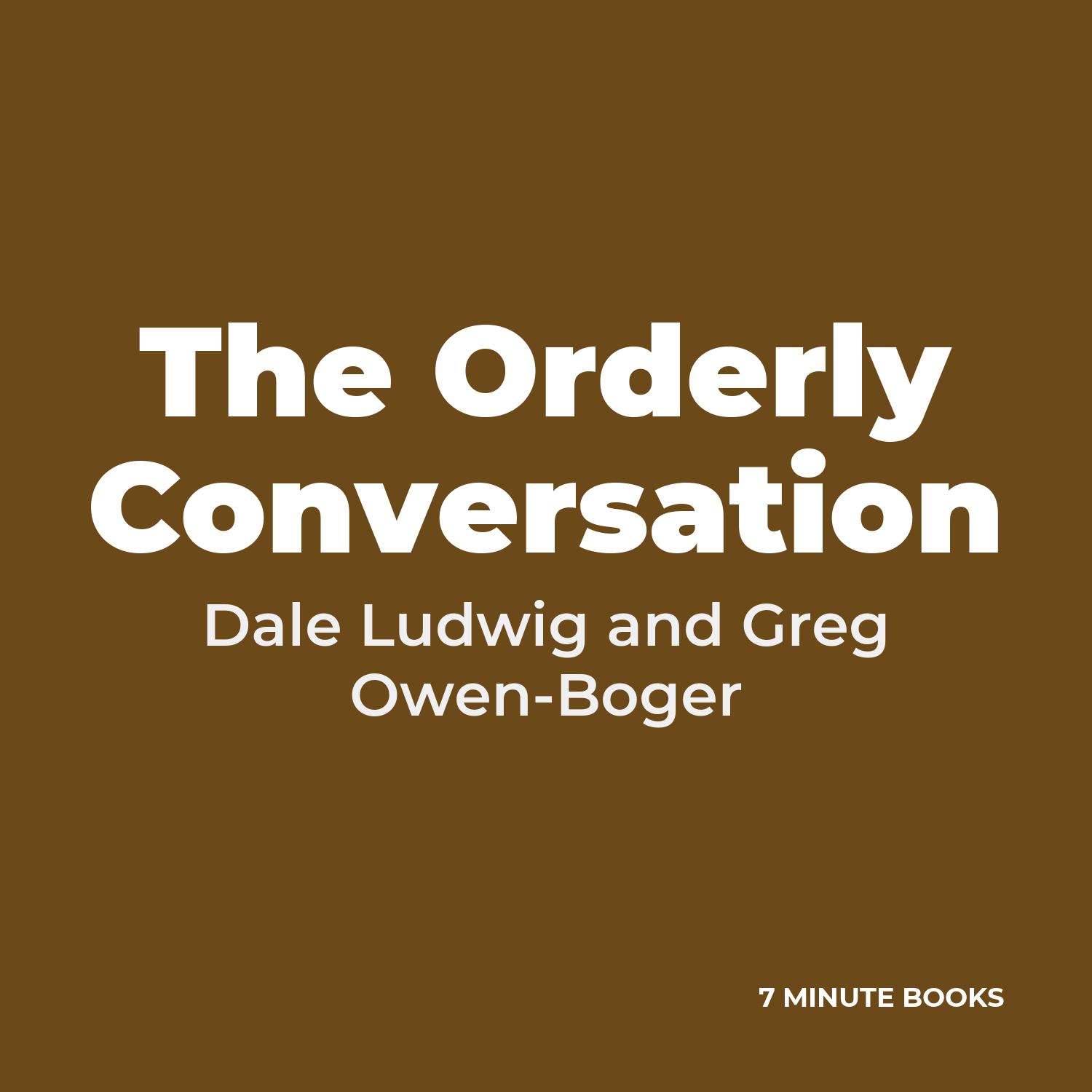 The Orderly Conversation cover