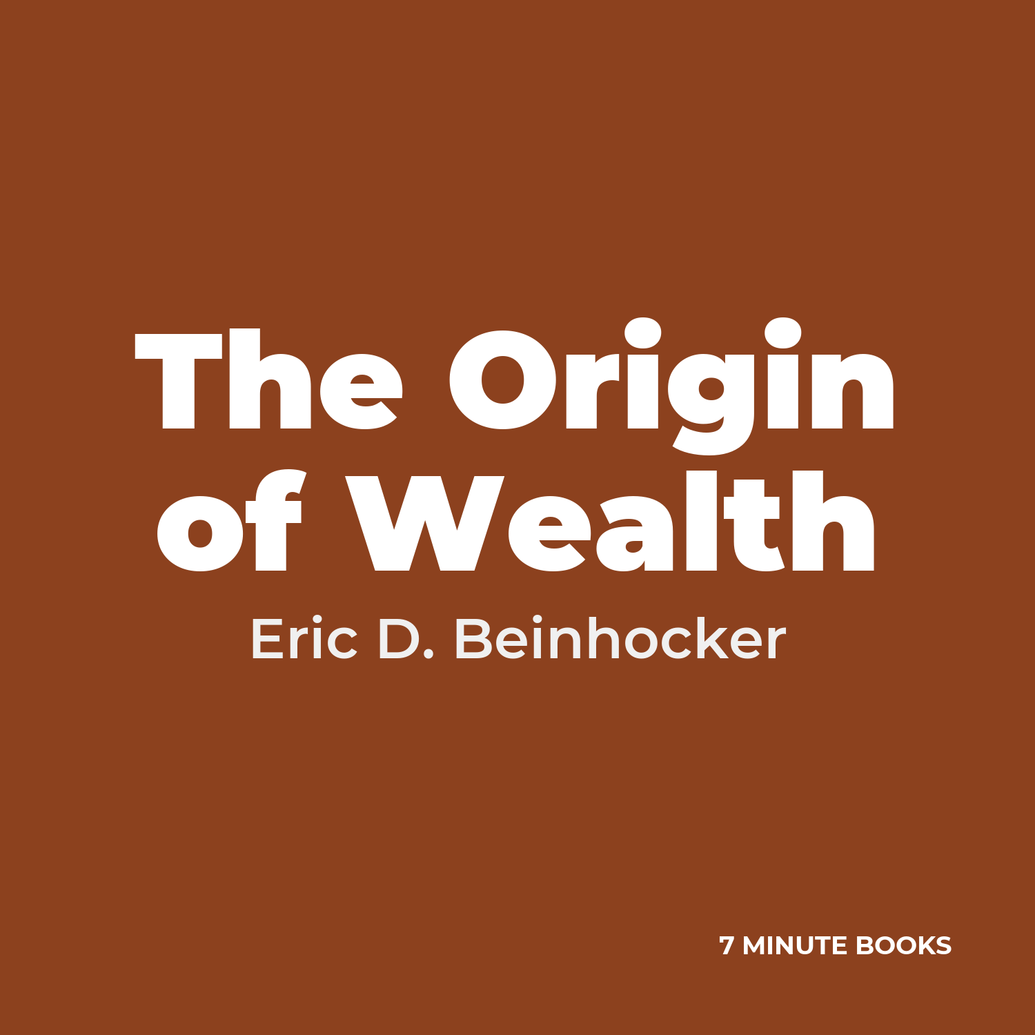 The Origin of Wealth cover