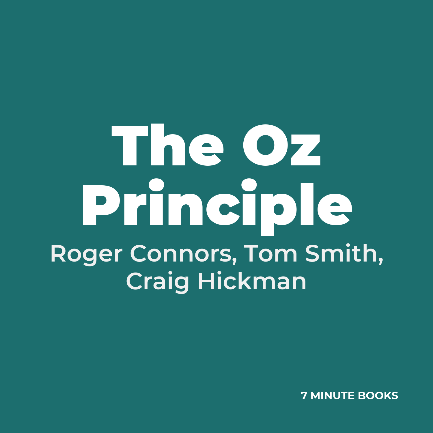 The Oz Principle cover