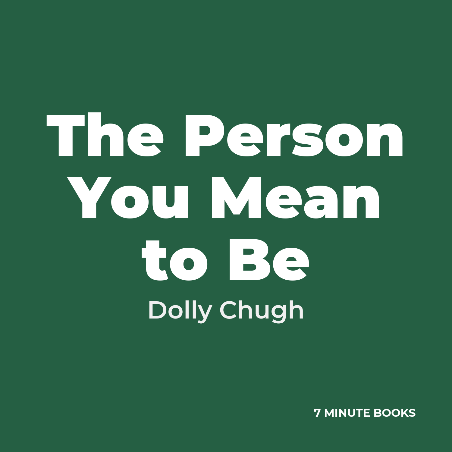 The Person You Mean to Be cover