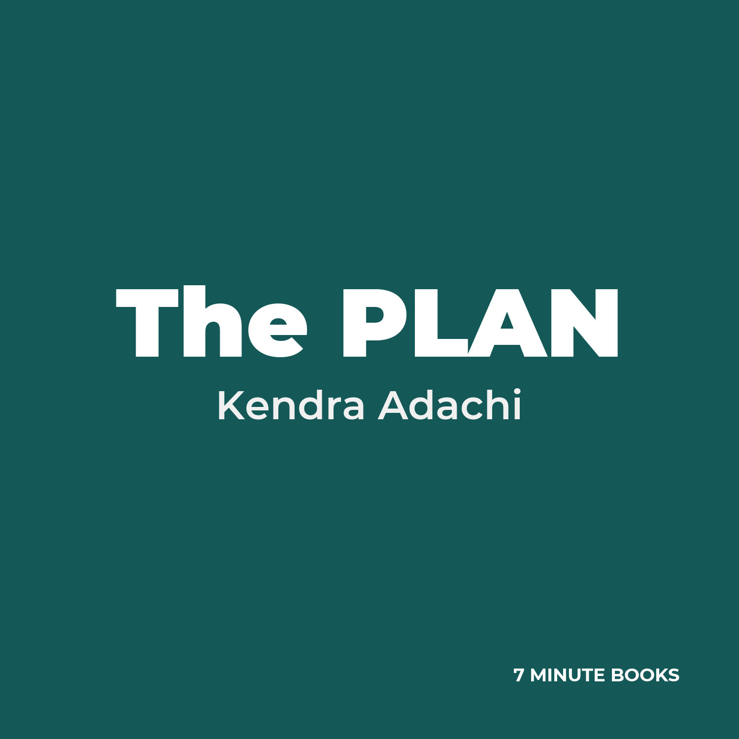 The PLAN cover