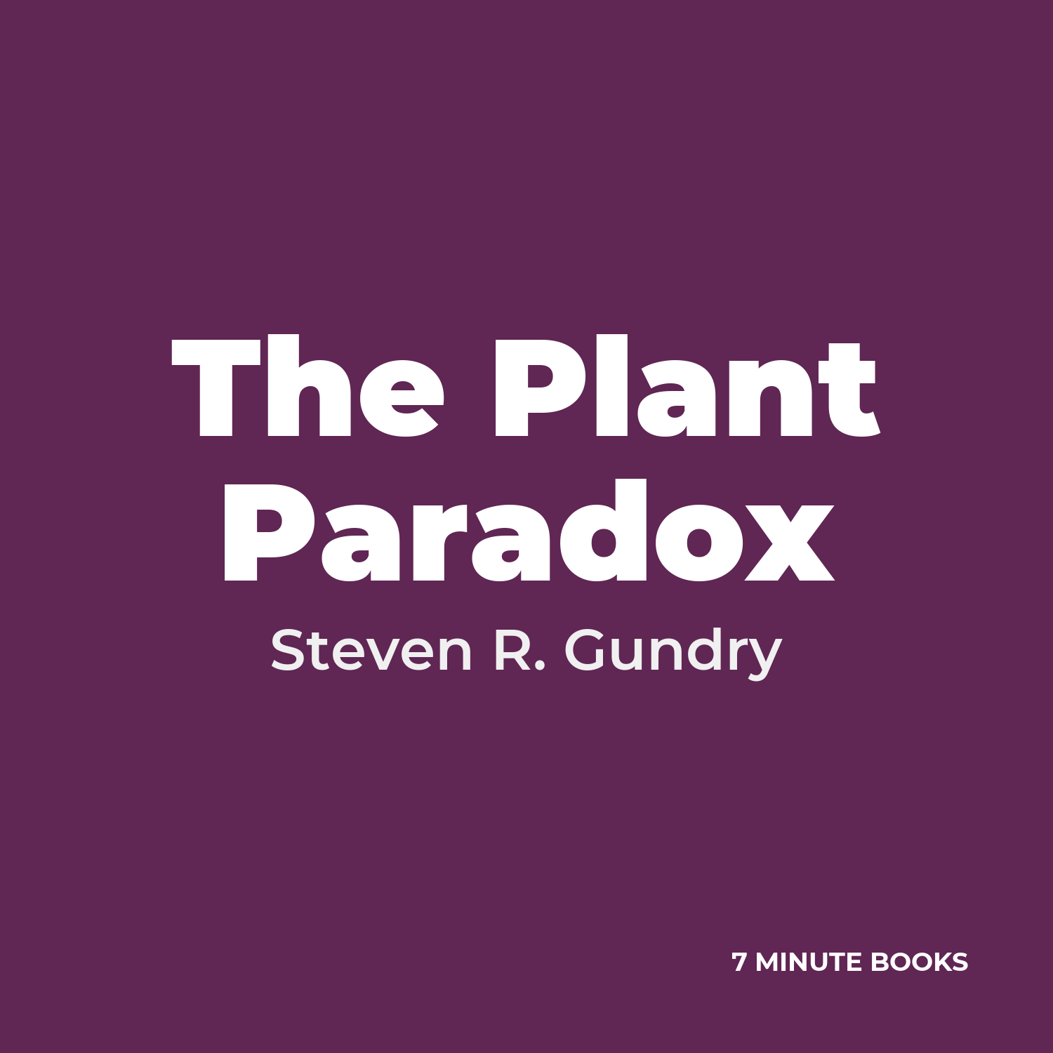 The Plant Paradox cover