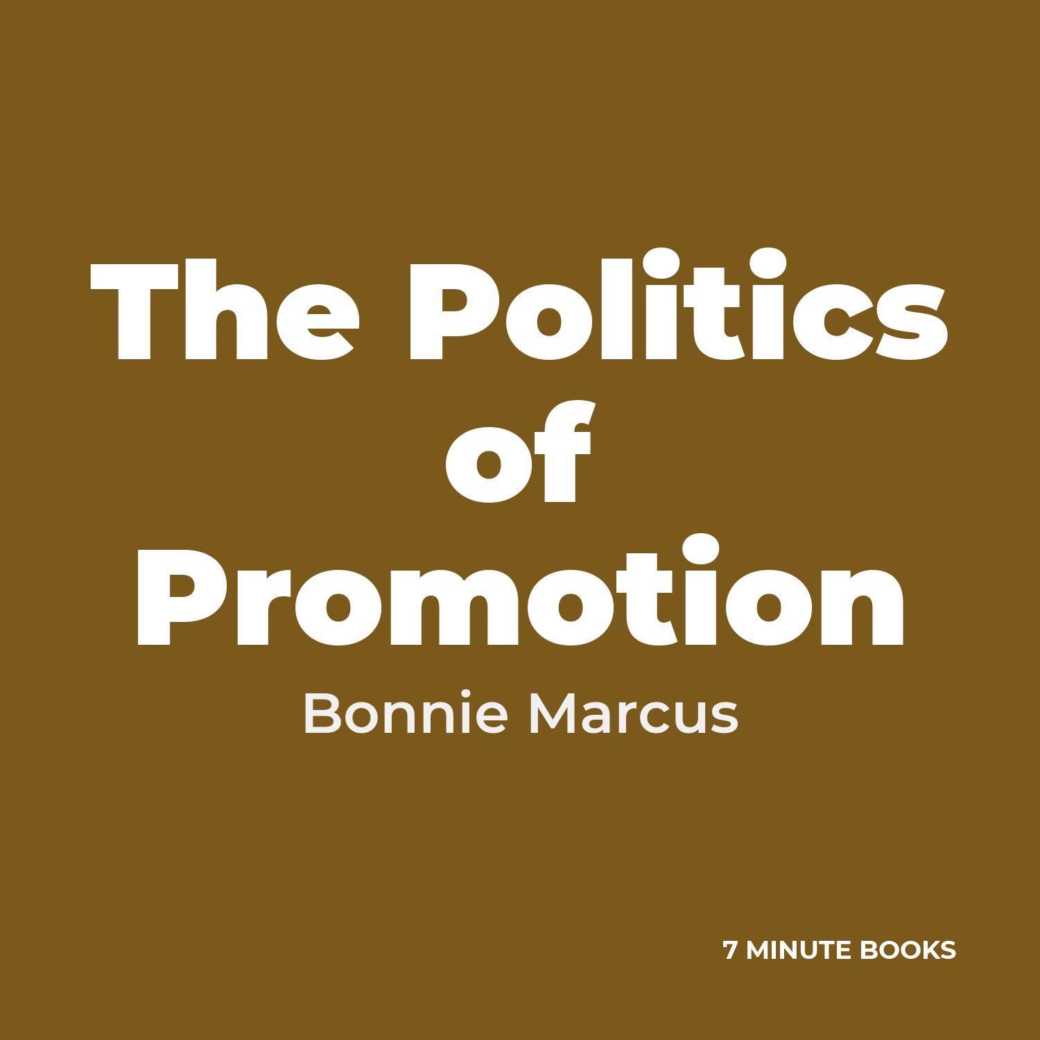 The Politics of Promotion cover