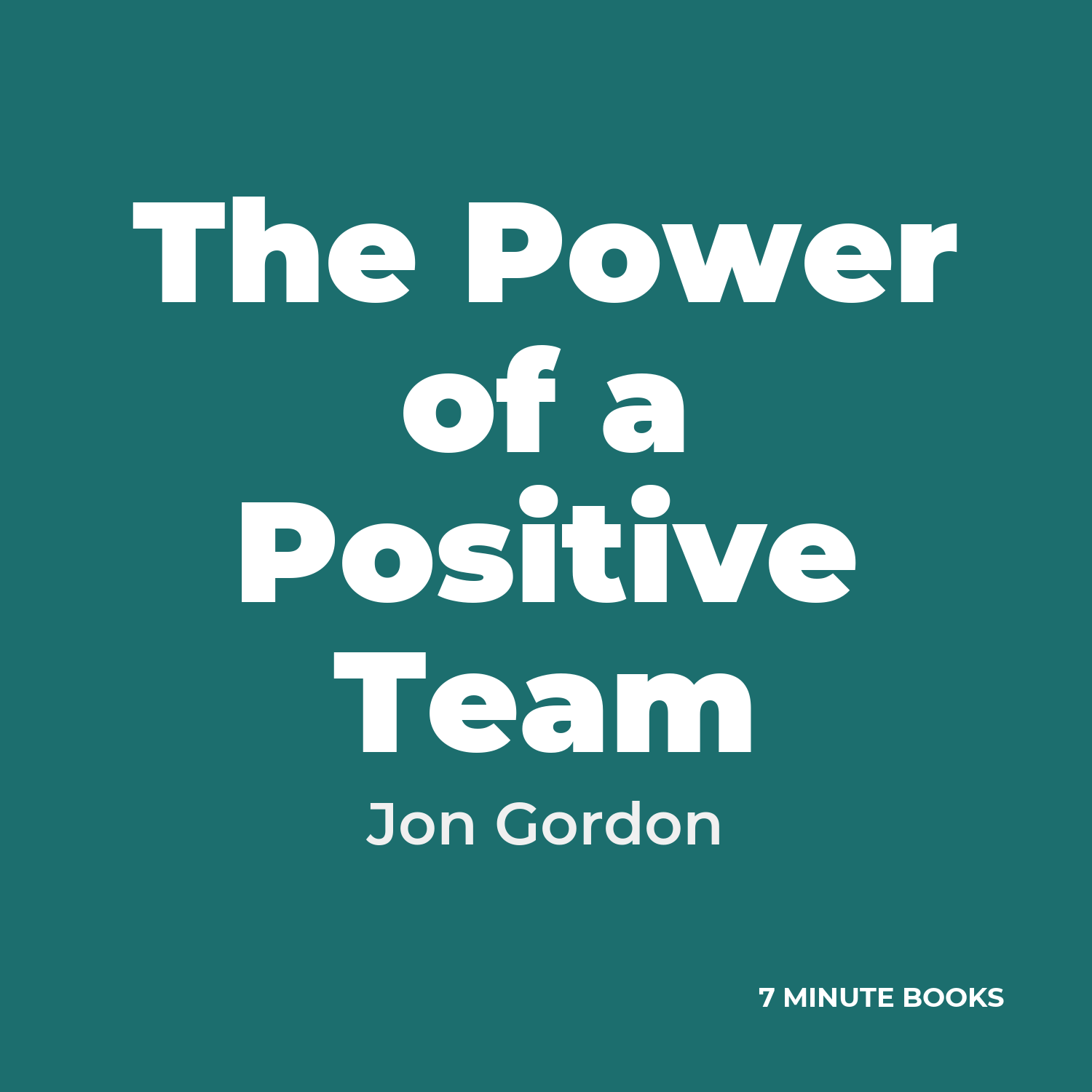 The Power of a Positive Team cover