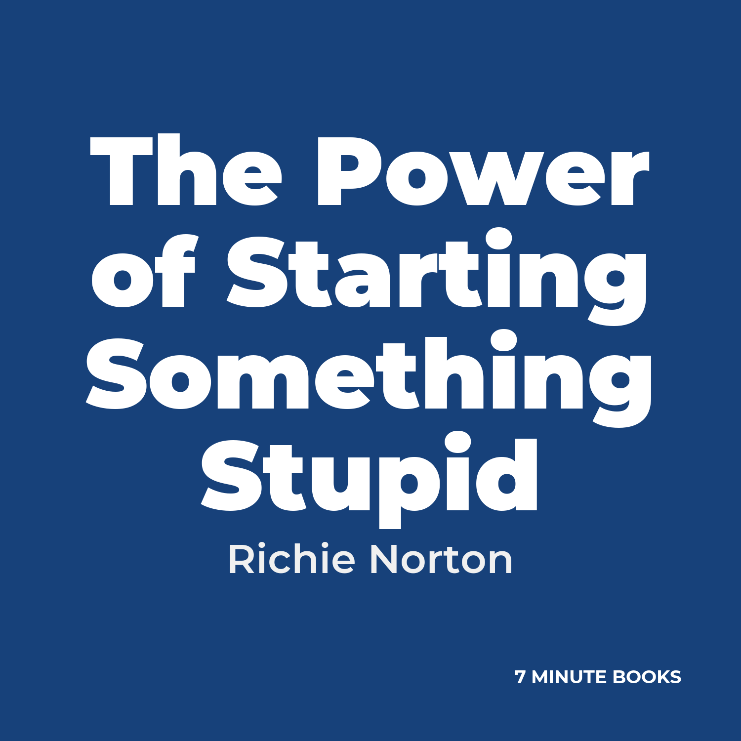 The Power of Starting Something Stupid cover