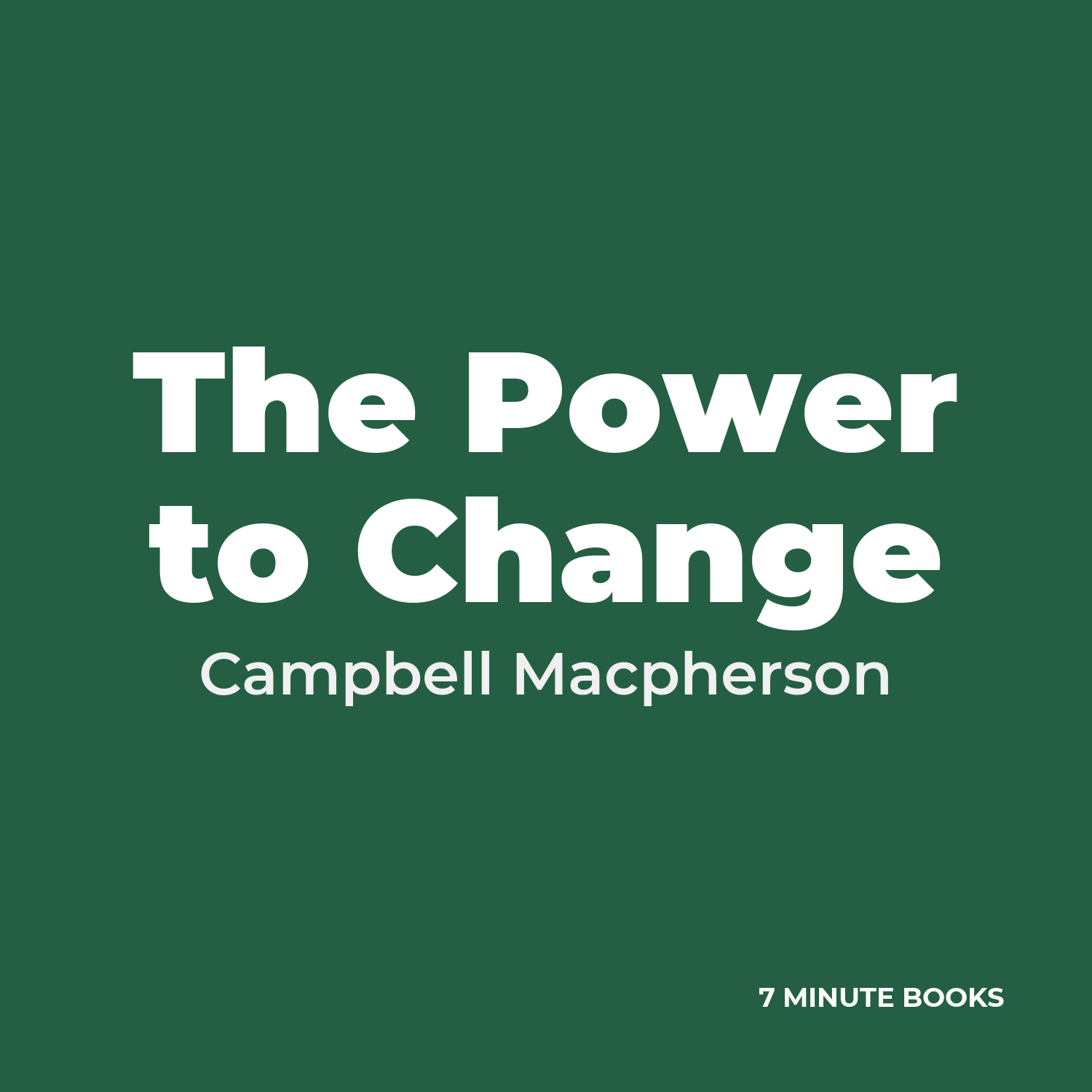 The Power to Change cover