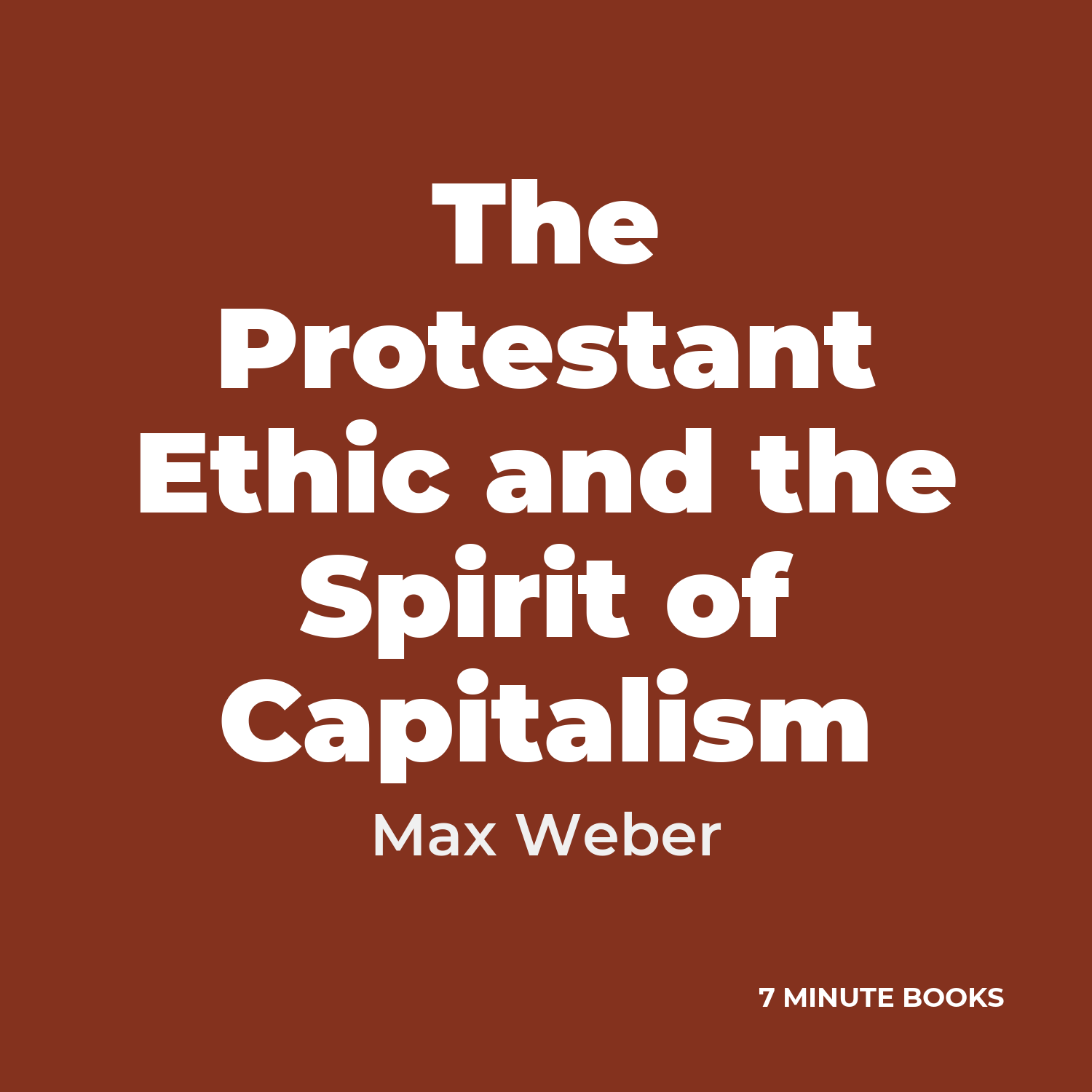 The Protestant Ethic and the Spirit of Capitalism cover