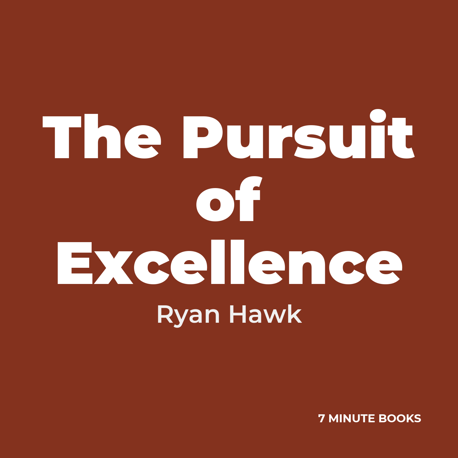 The Pursuit of Excellence cover