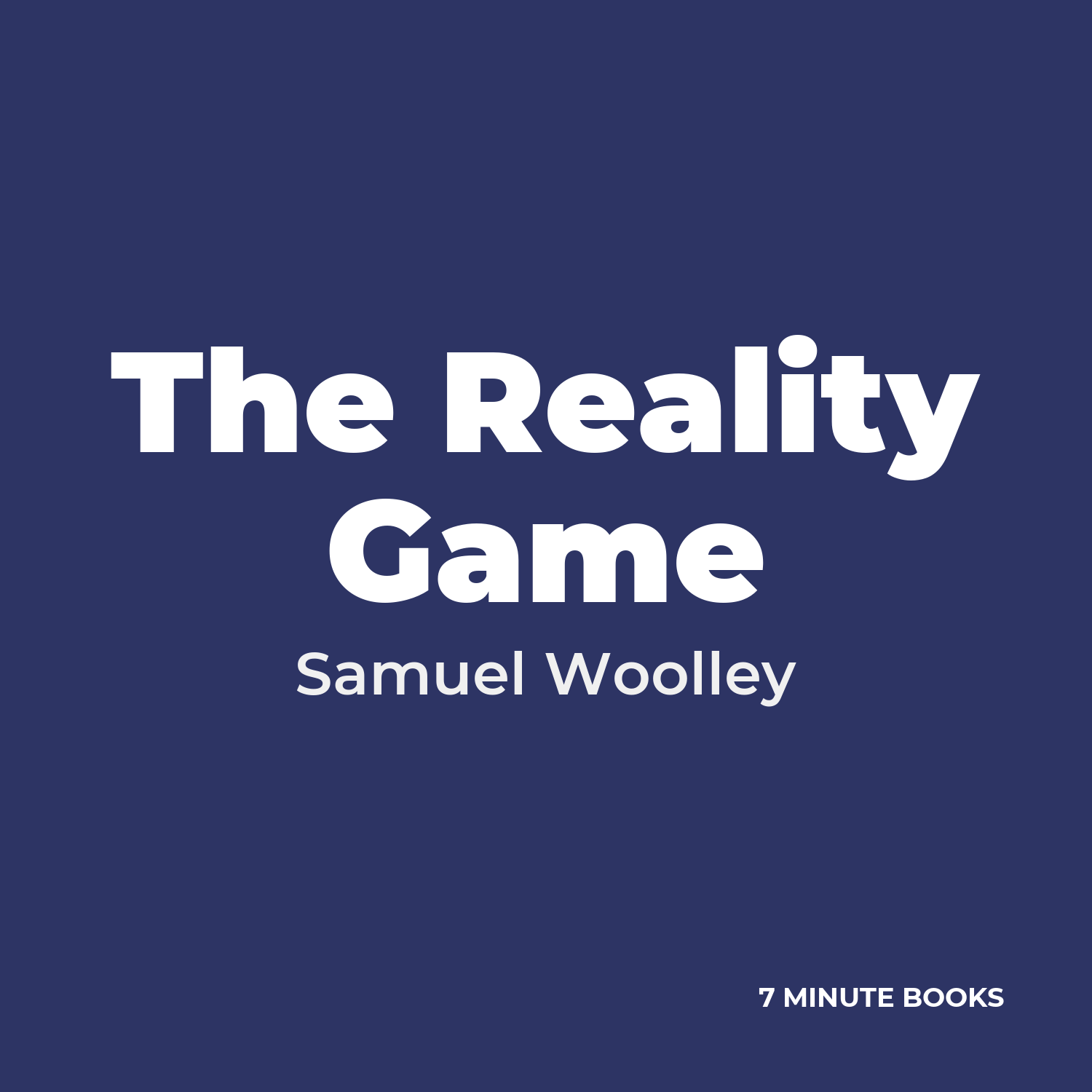 The Reality Game cover
