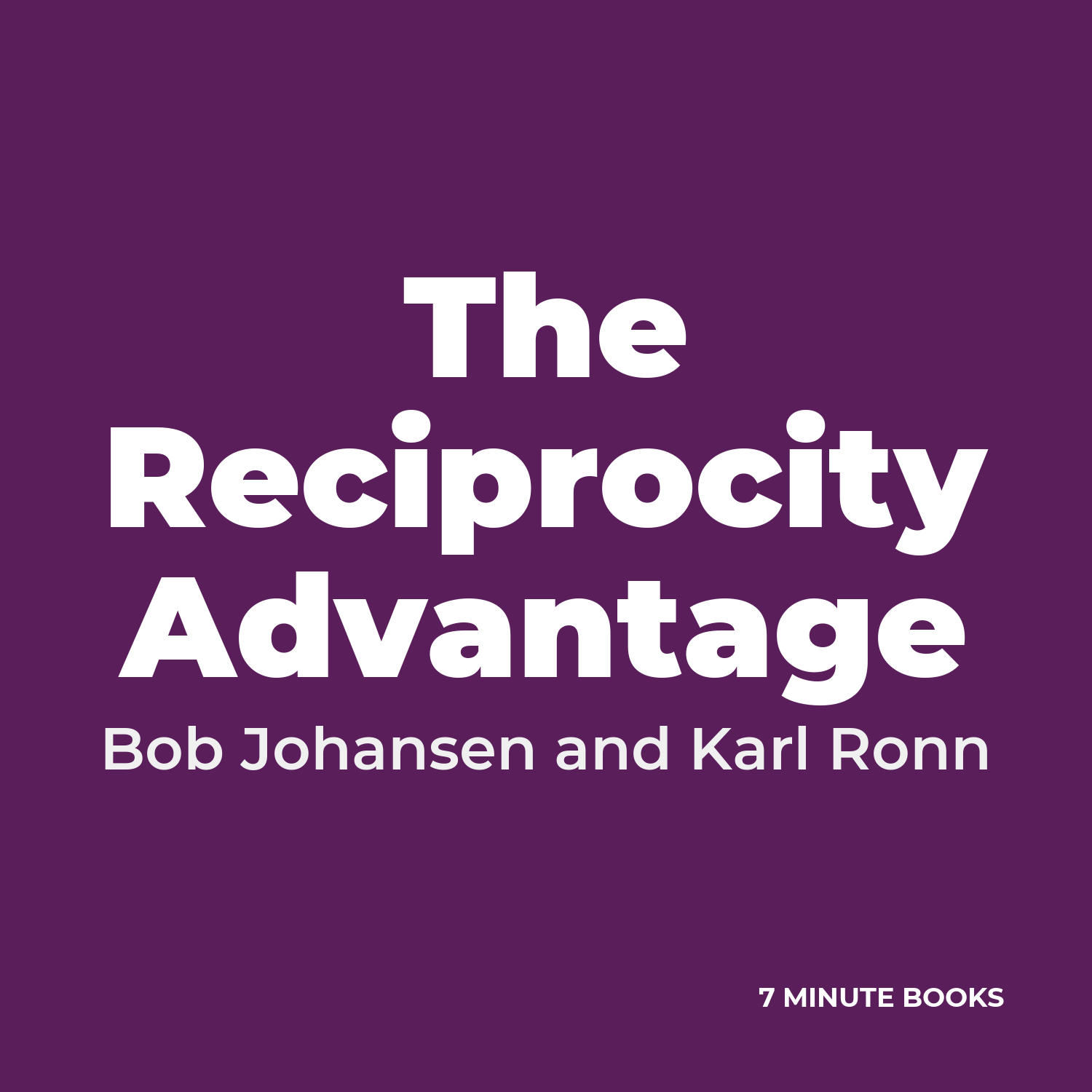 The Reciprocity Advantage cover