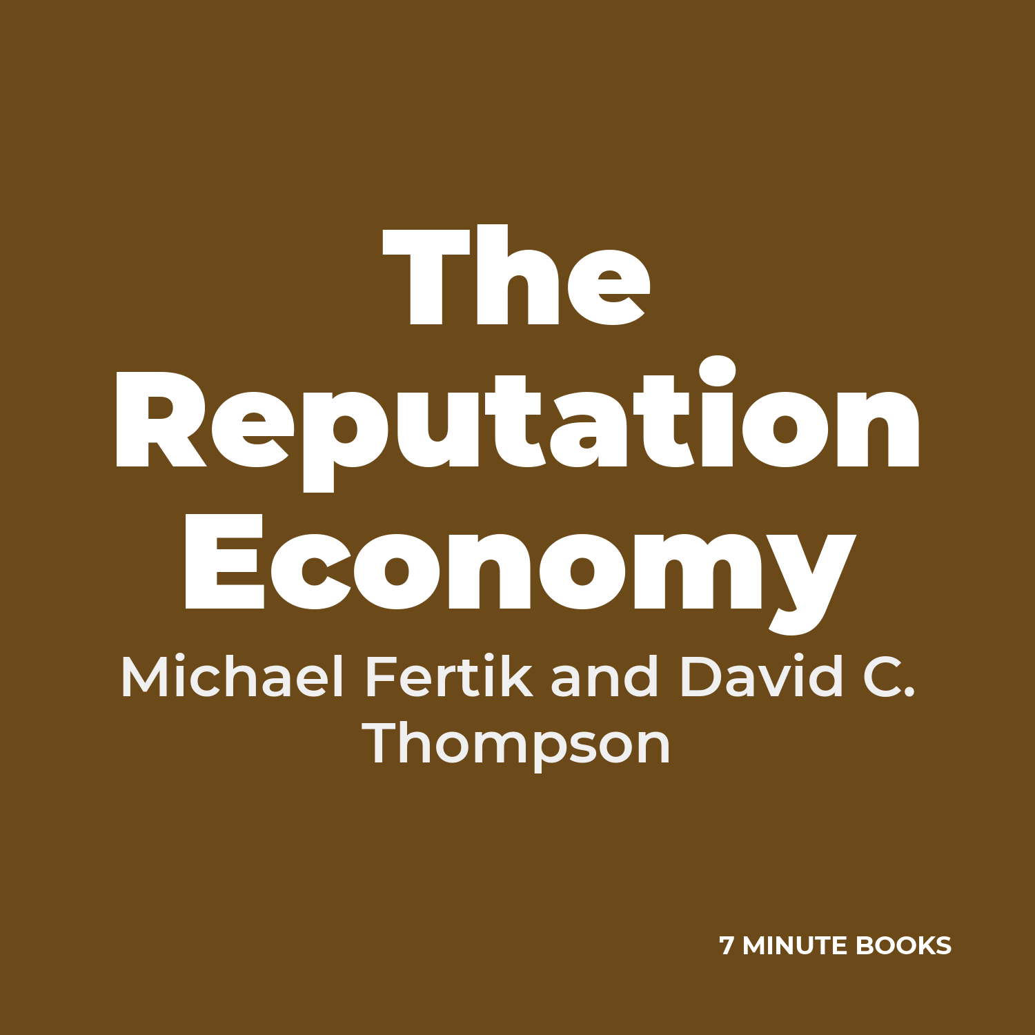 The Reputation Economy cover