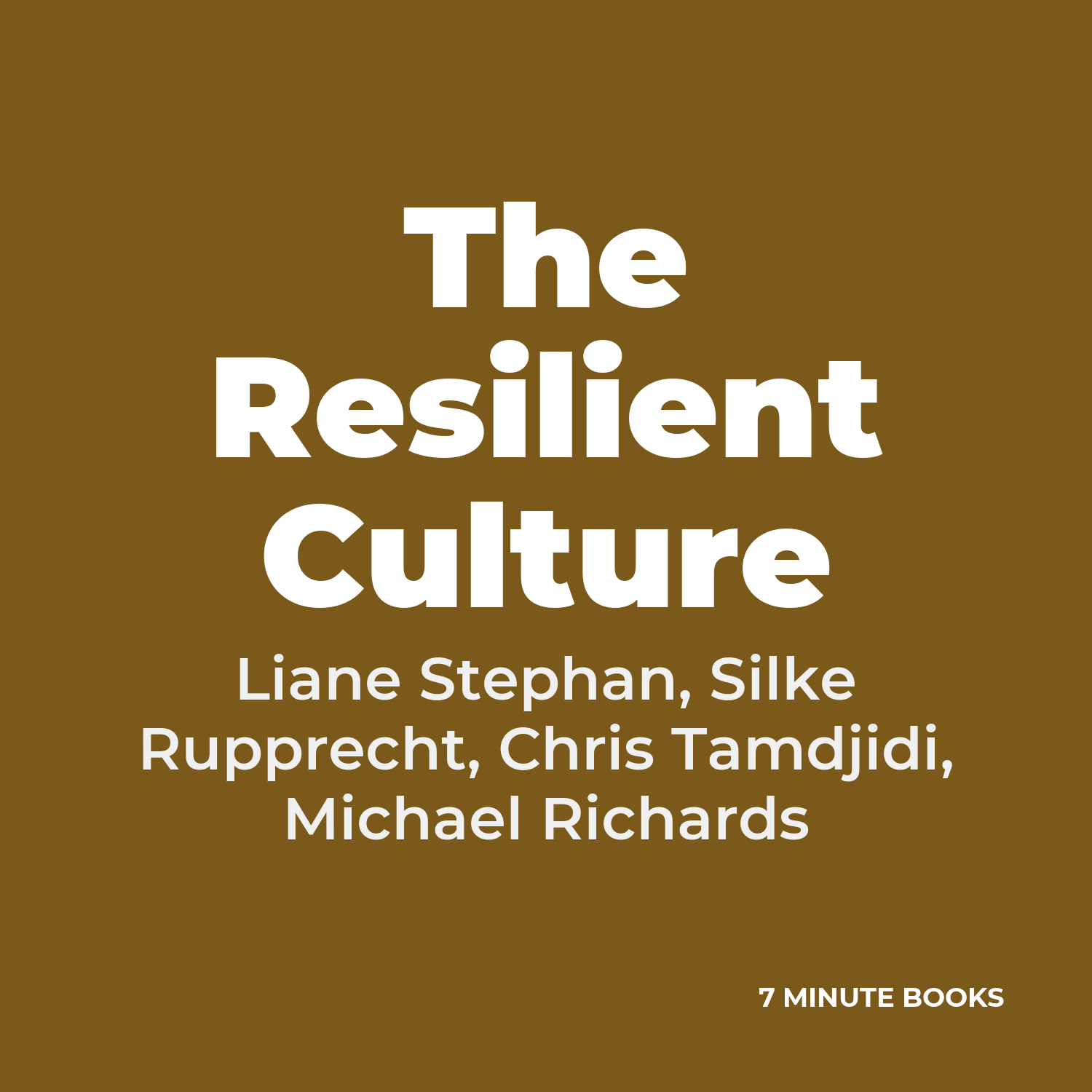 The Resilient Culture cover