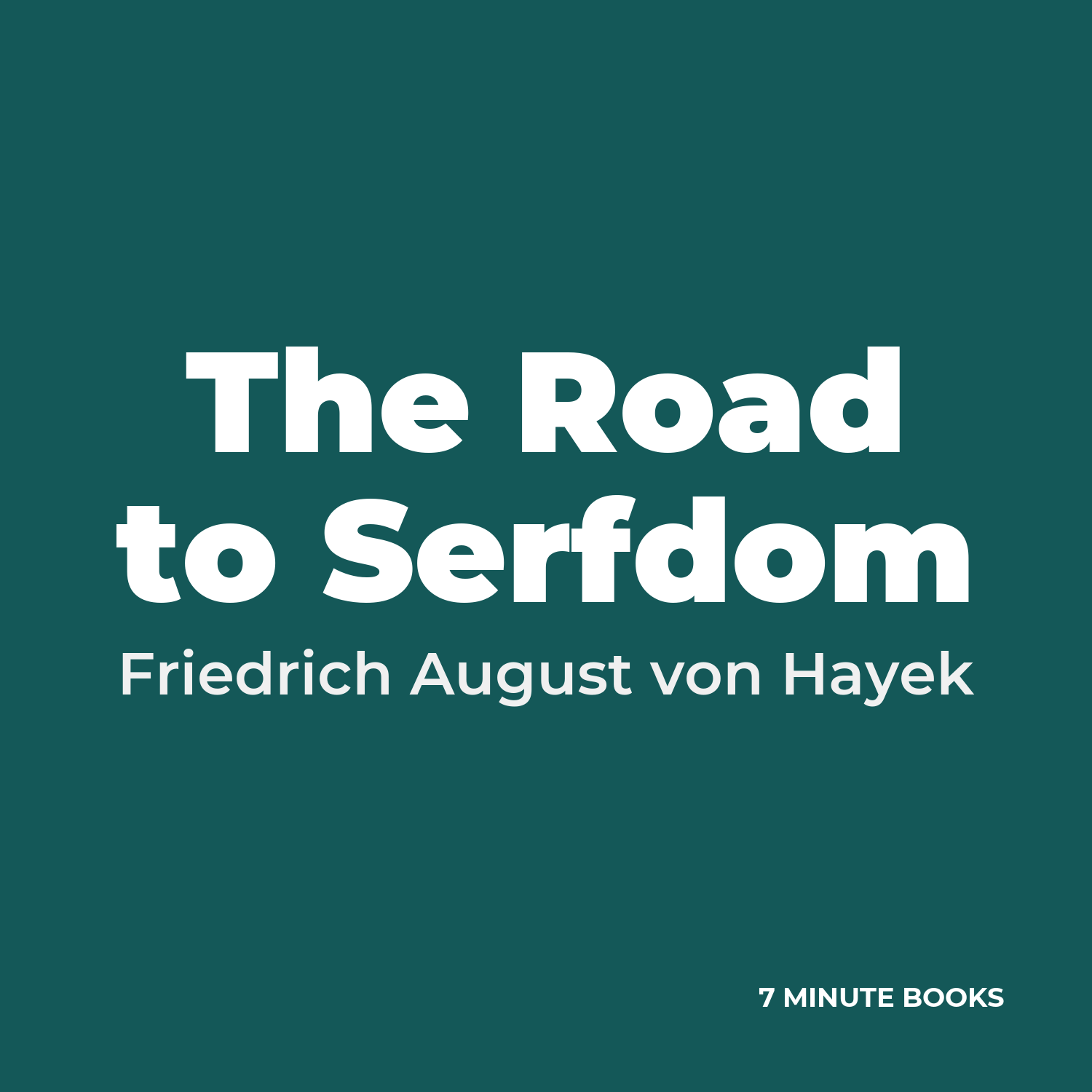 The Road to Serfdom cover