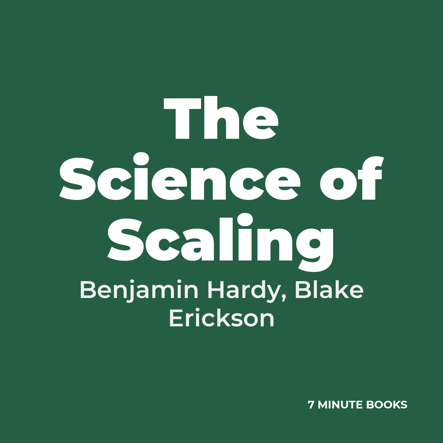 The Science of Scaling cover