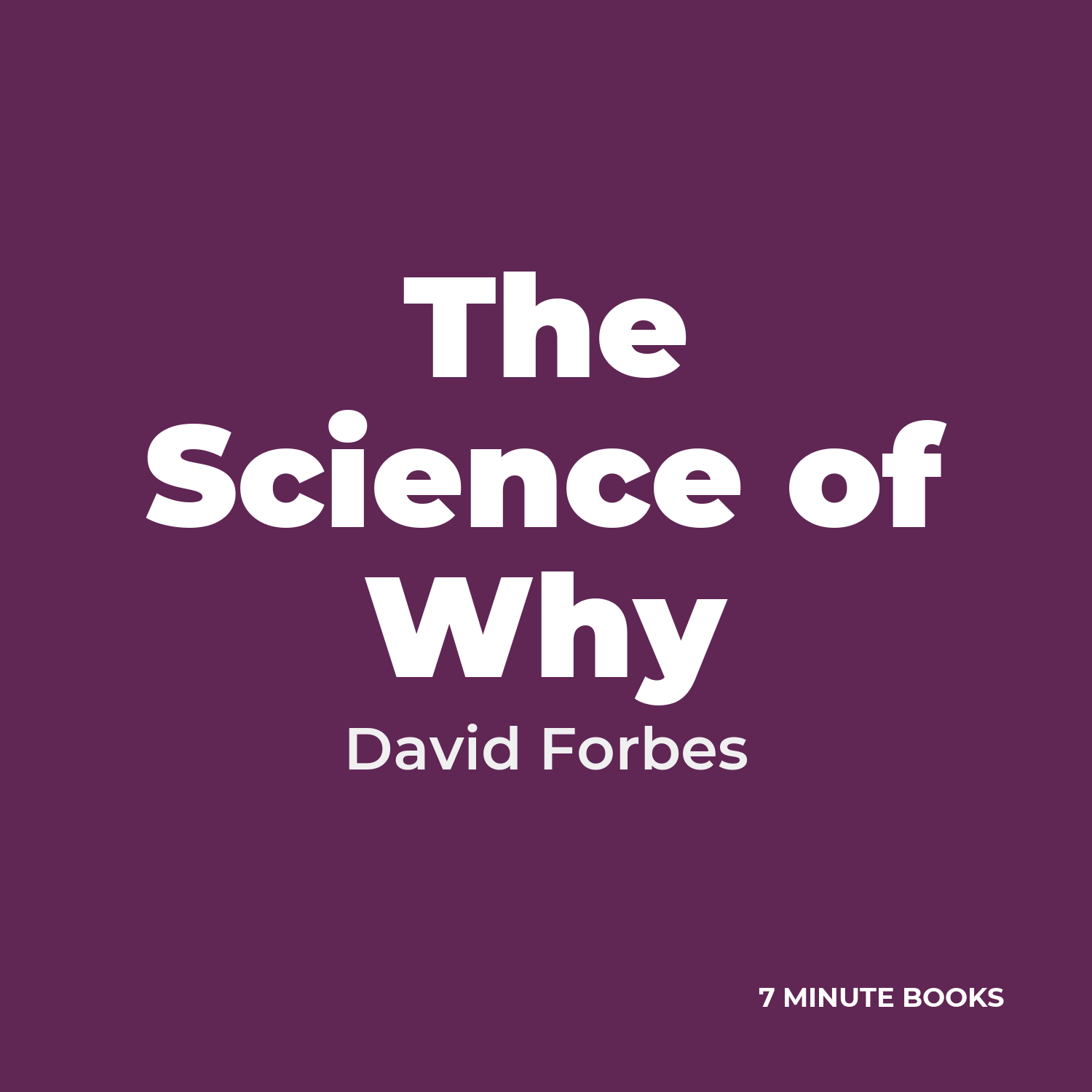 The Science of Why cover
