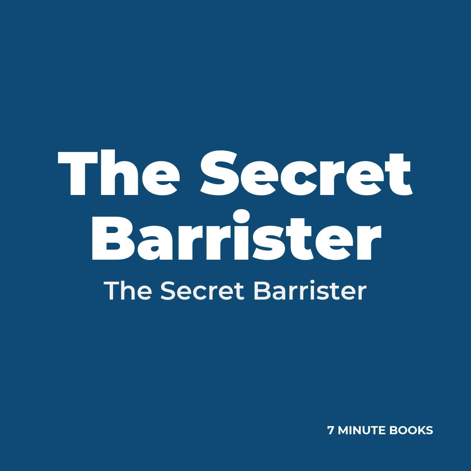 The Secret Barrister cover