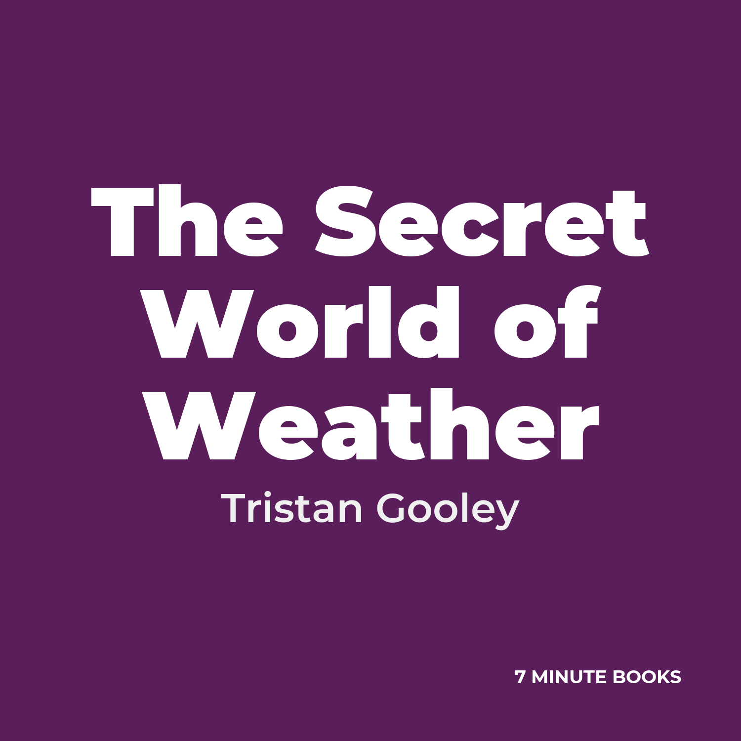 The Secret World of Weather cover