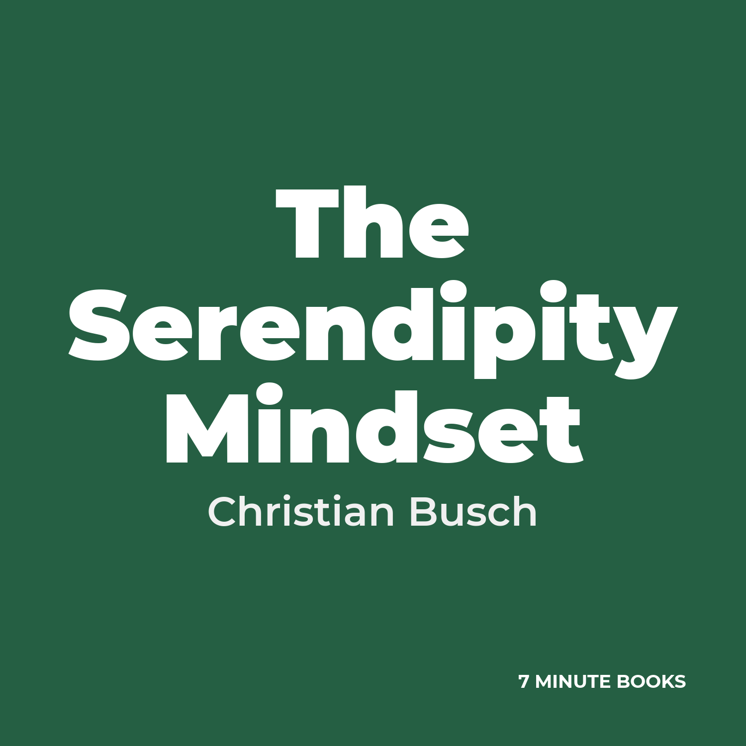 The Serendipity Mindset cover