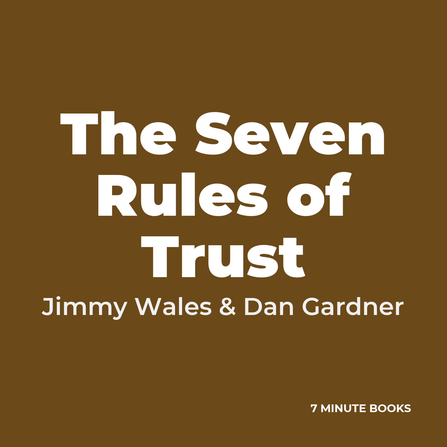 The Seven Rules of Trust cover