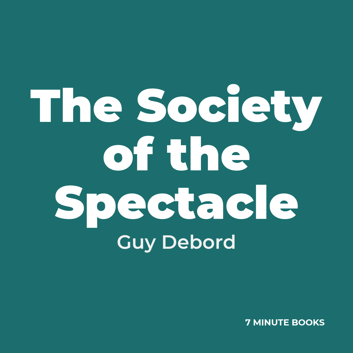 The Society of the Spectacle cover