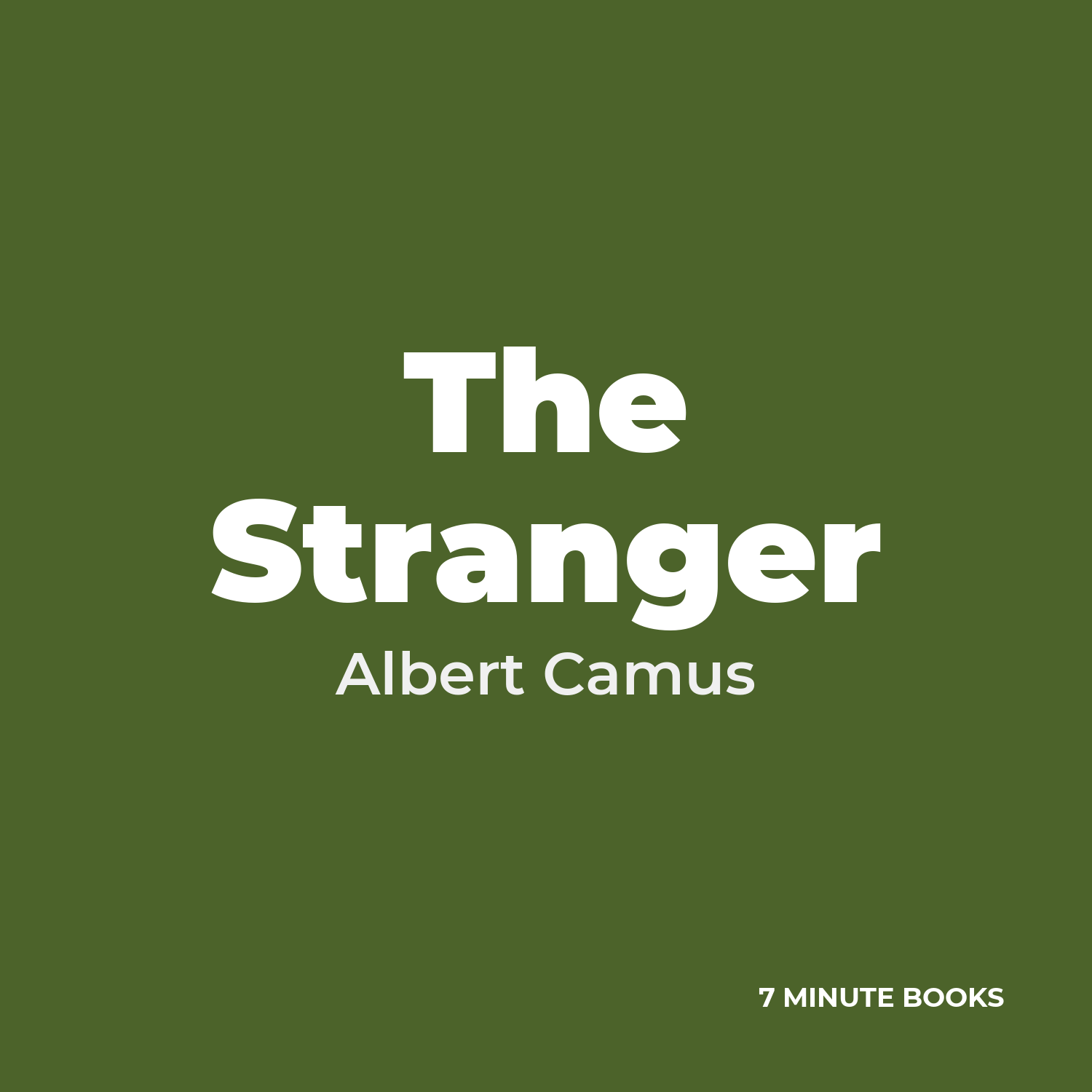 The Stranger — by Albert Camus