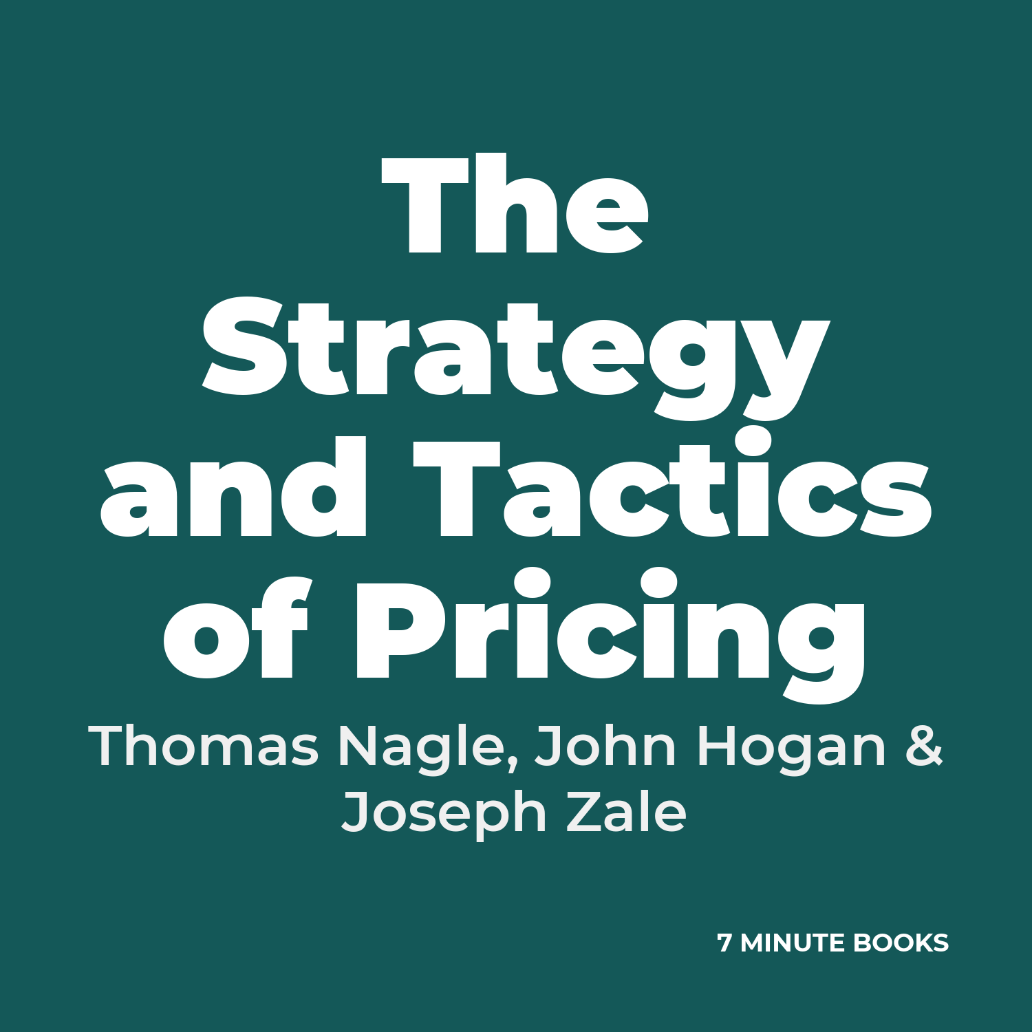 The Strategy and Tactics of Pricing cover