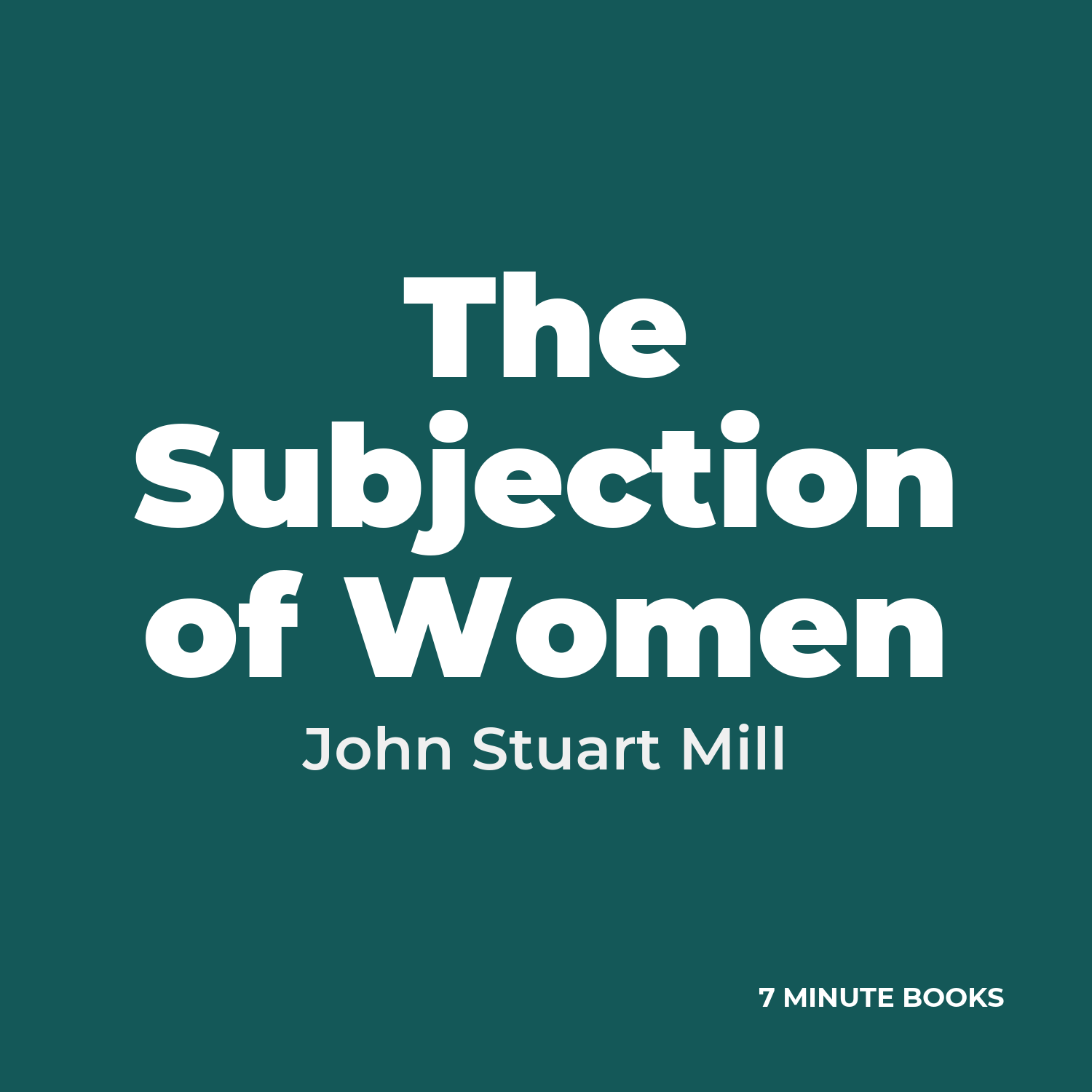 The Subjection of Women cover