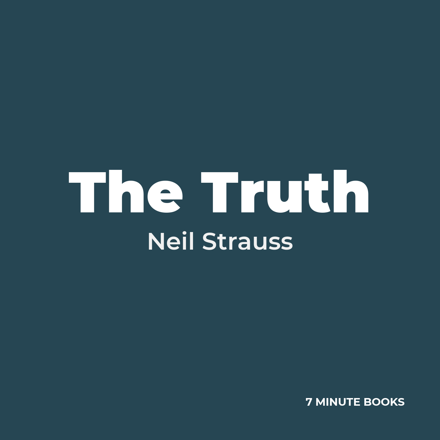 The Truth — by Neil Strauss