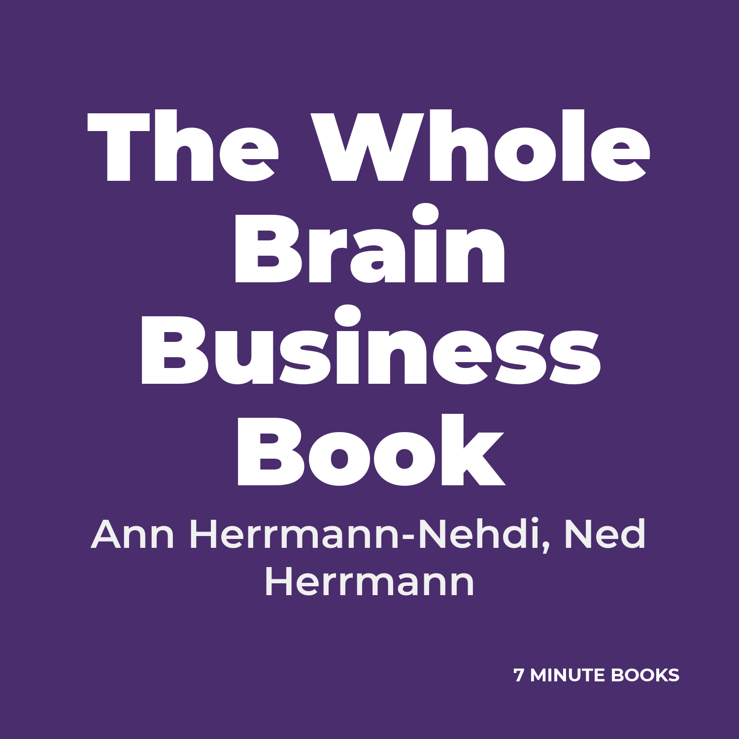 The Whole Brain Business Book cover