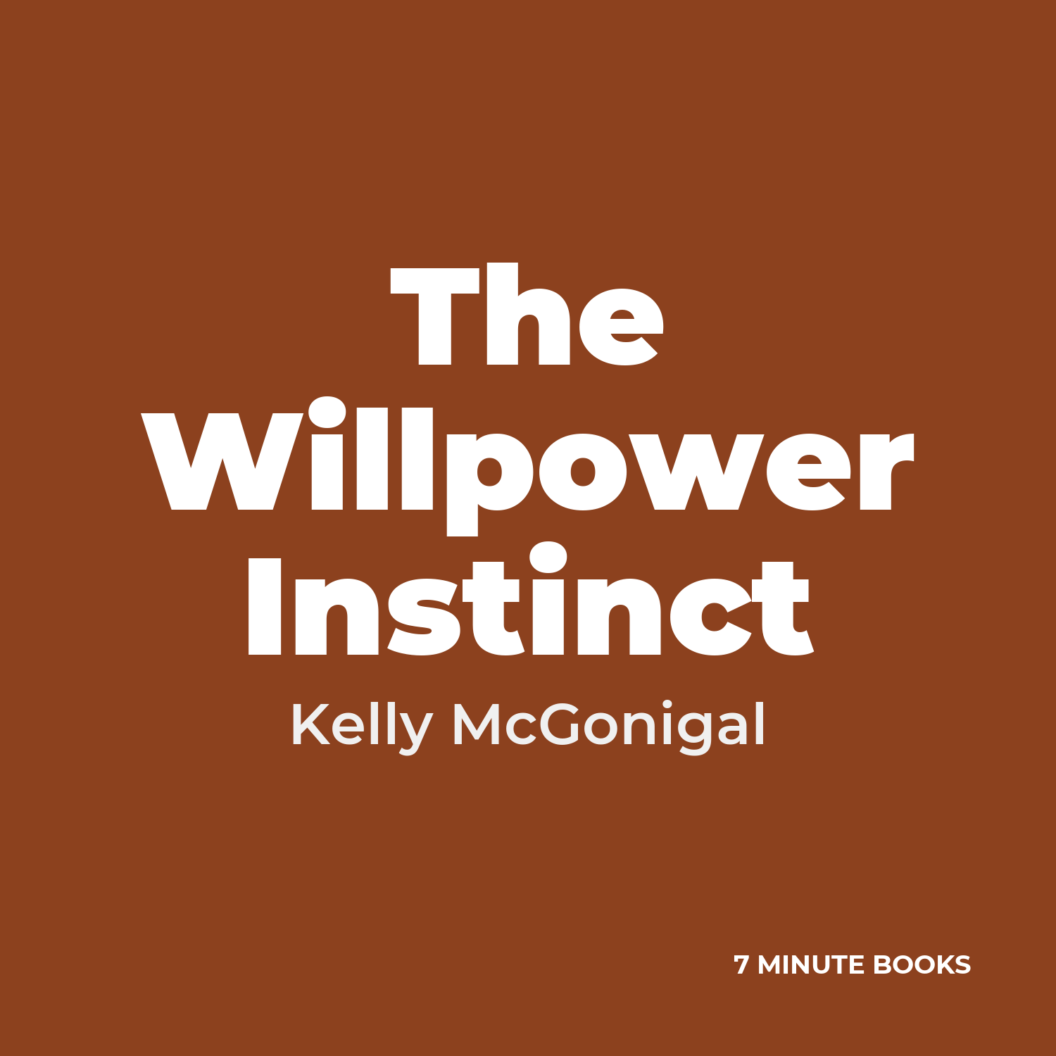 The Willpower Instinct cover