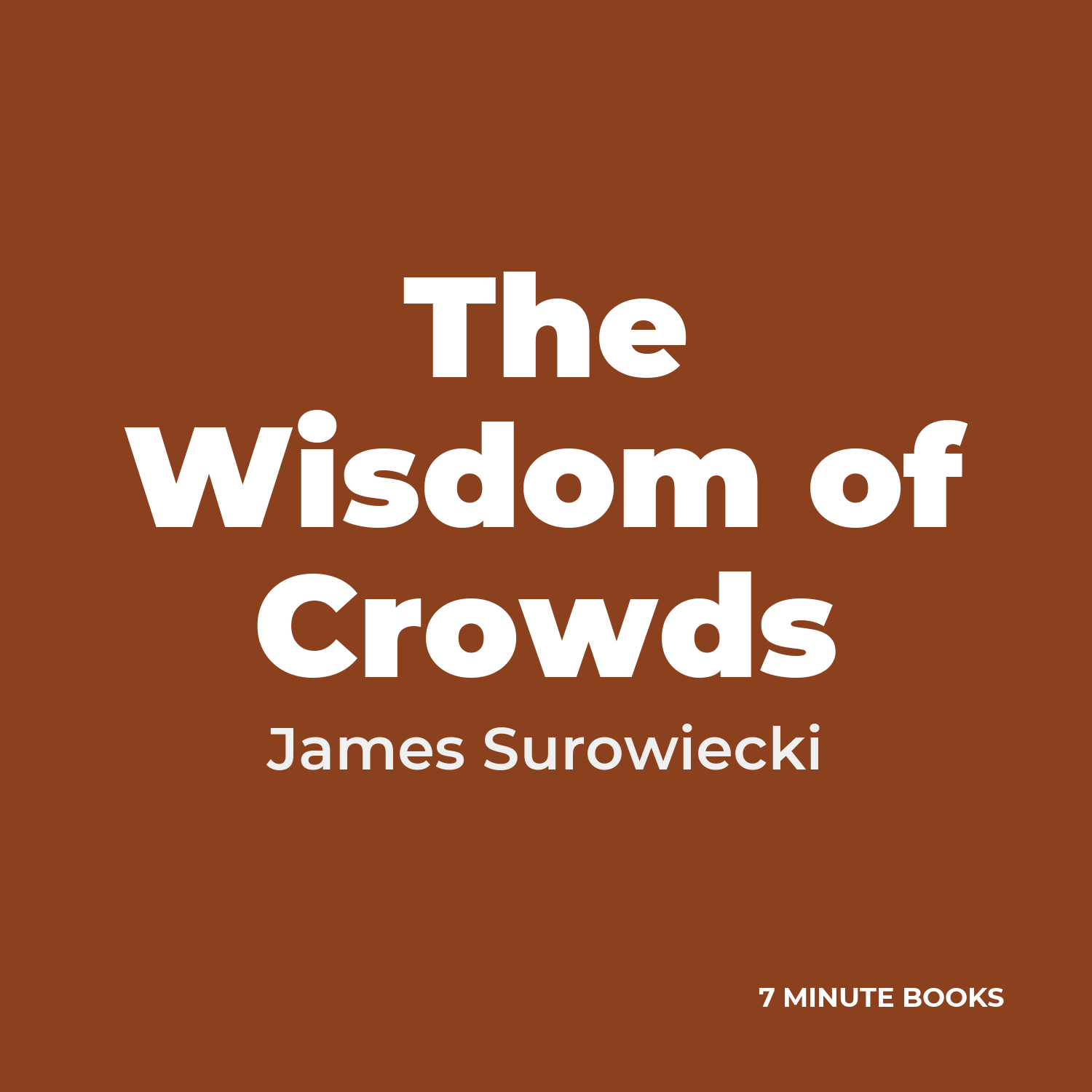 The Wisdom of Crowds cover