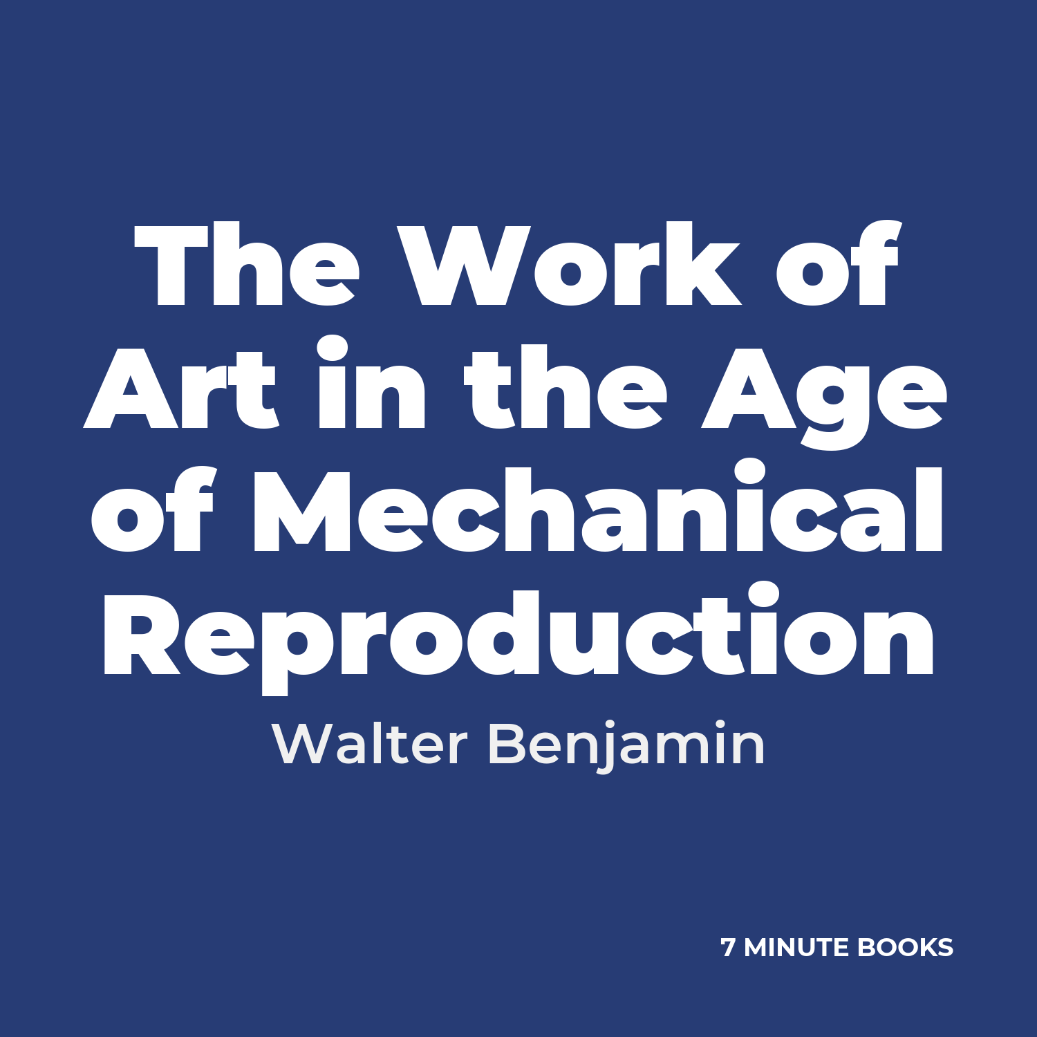 The Work of Art in the Age of Mechanical Reproduction cover