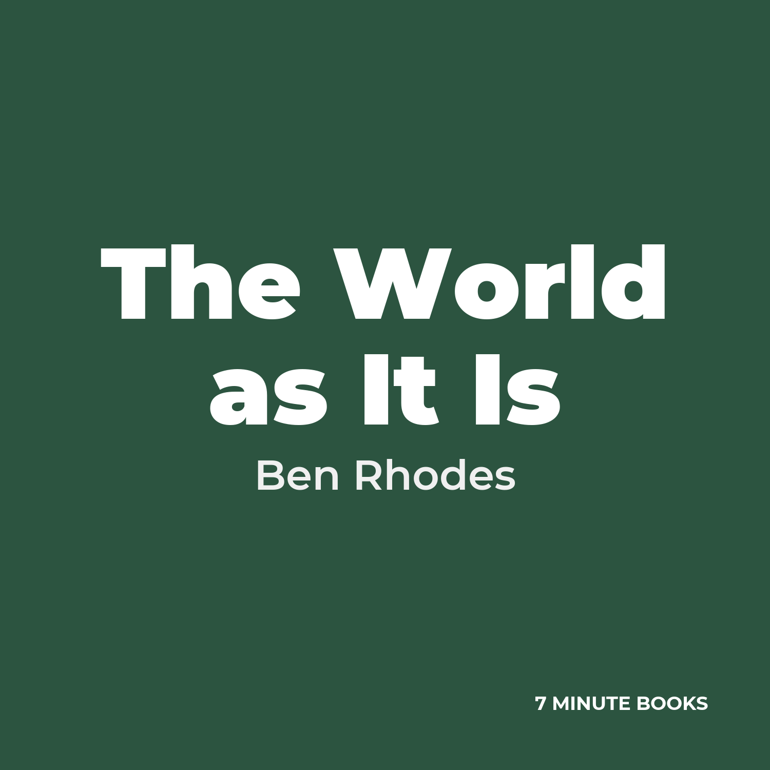 The World as It Is cover