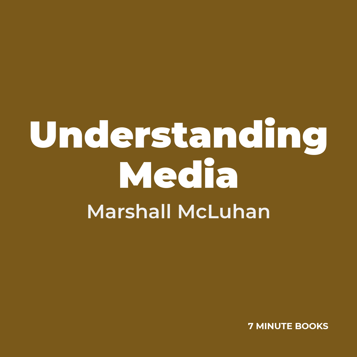 Understanding Media — by Marshall McLuhan