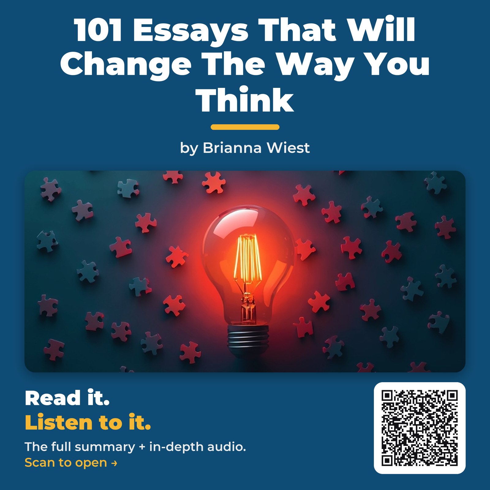 101 Essays That Will Change The Way You Think — by Brianna Wiest