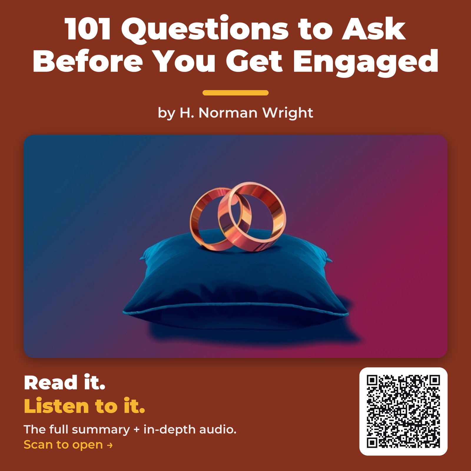 101 Questions to Ask Before You Get Engaged — by H. Norman Wright