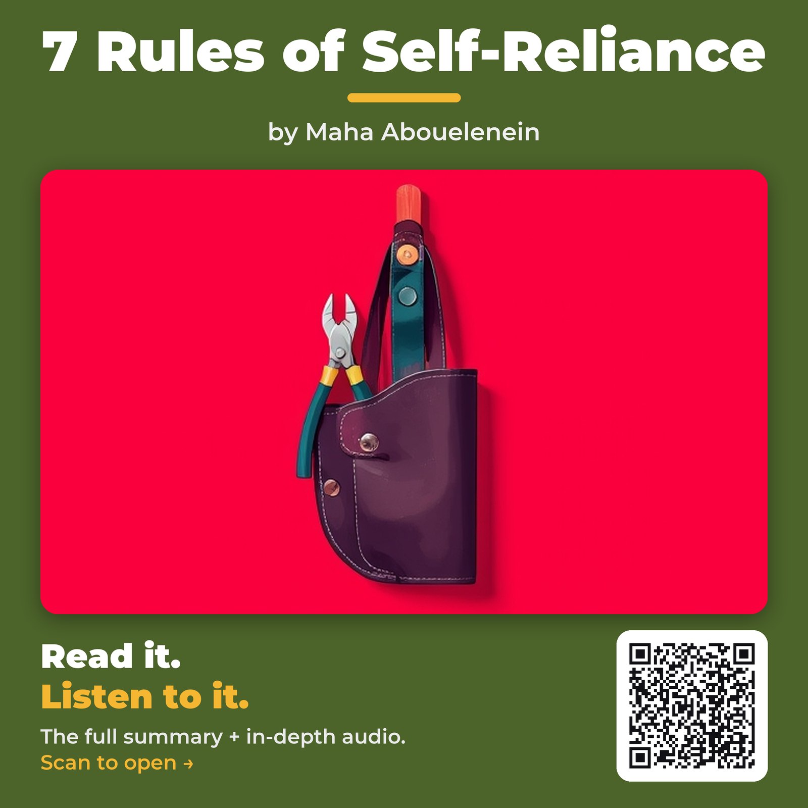 7 Rules of Self-Reliance — by Maha Abouelenein