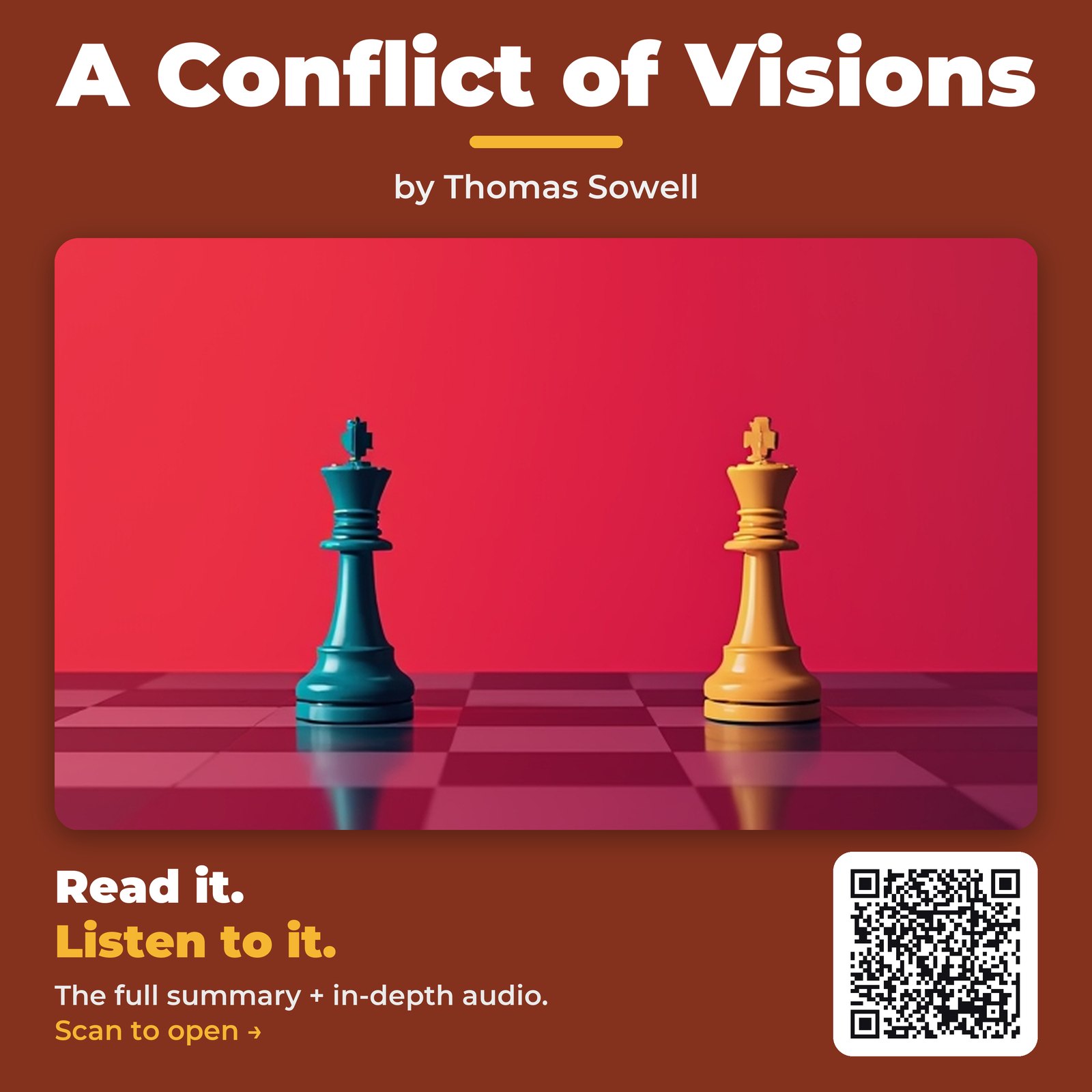 A Conflict of Visions — by Thomas Sowell