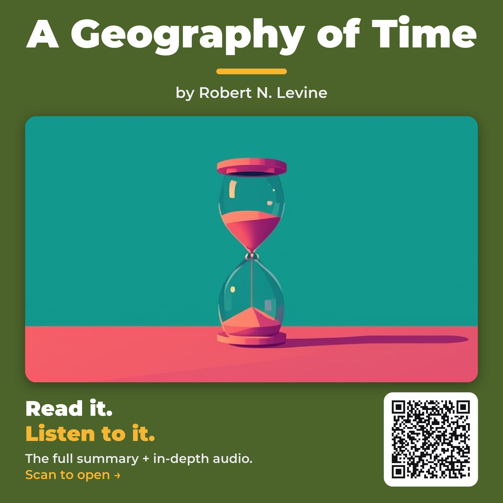 A Geography of Time — by Robert N. Levine
