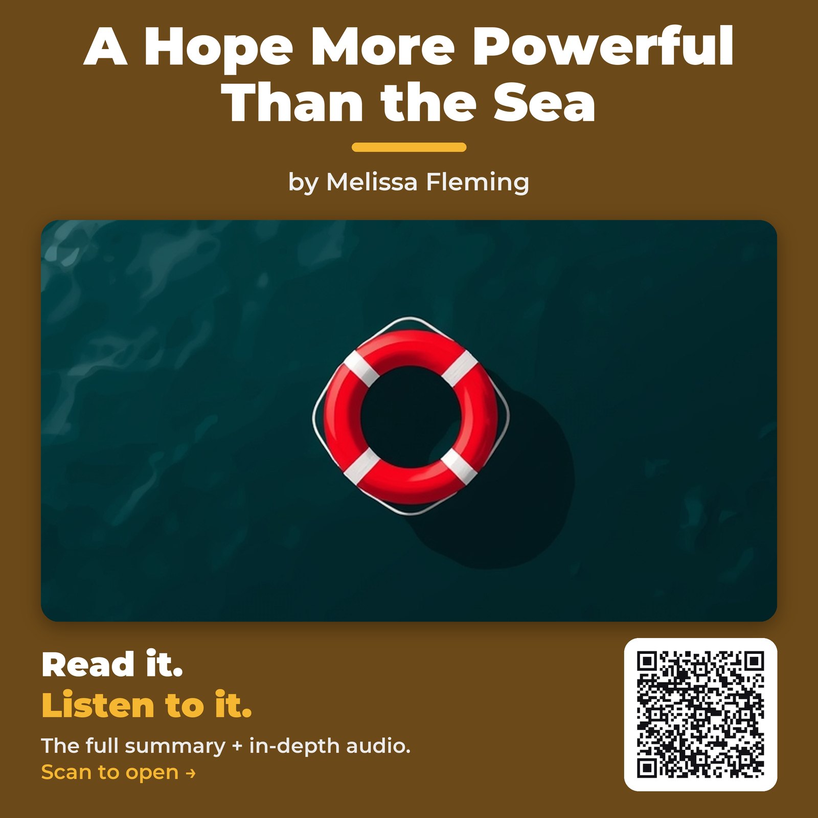 A Hope More Powerful Than the Sea — by Melissa Fleming