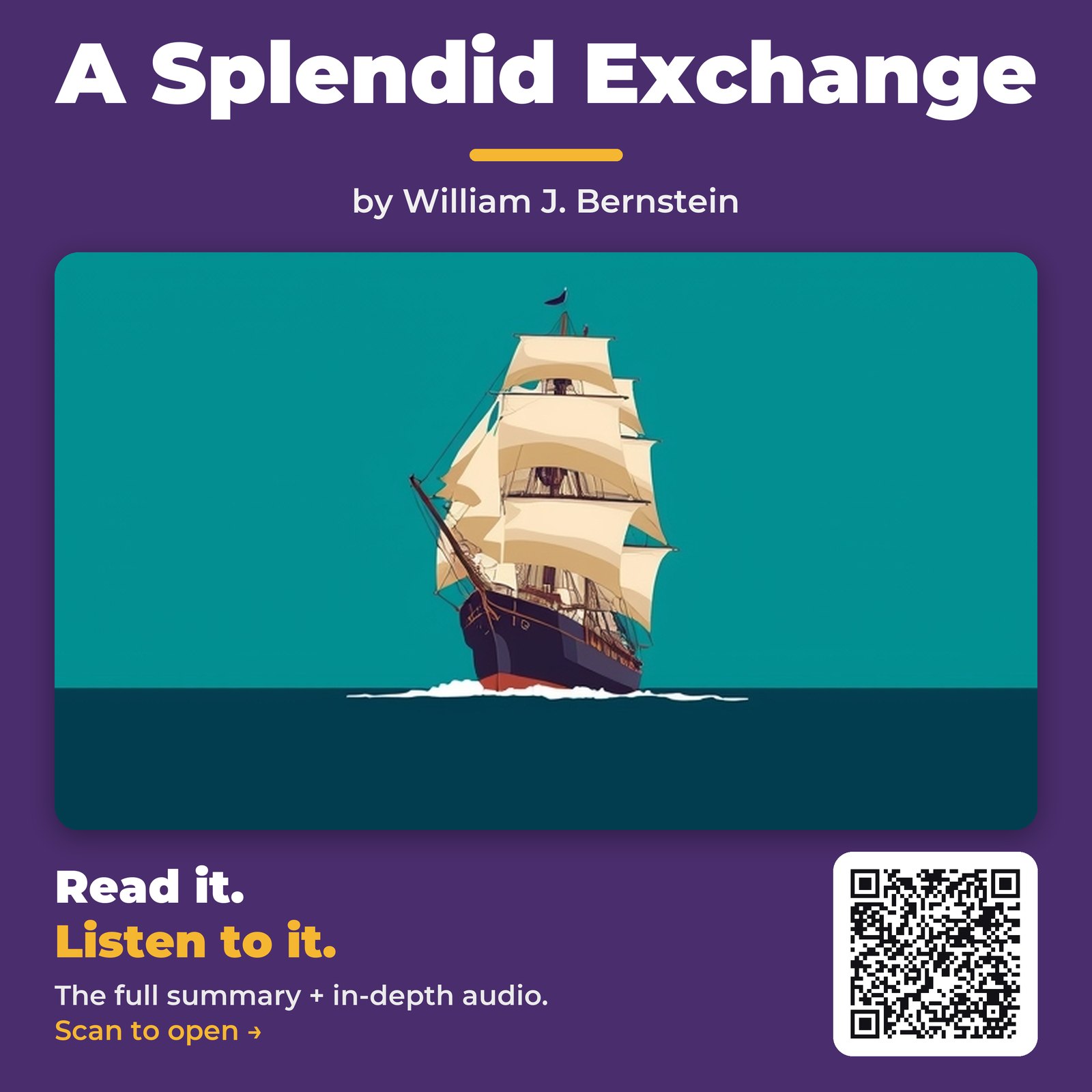 A Splendid Exchange — by William J. Bernstein
